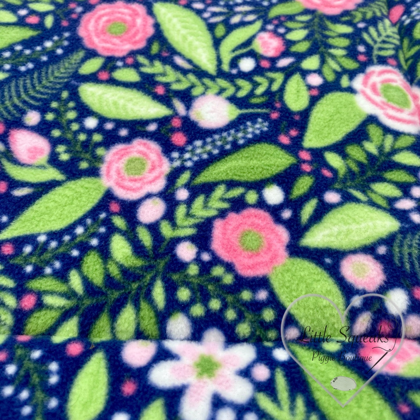 Fleece Cage Liner for Guinea Pigs - Flower Garden