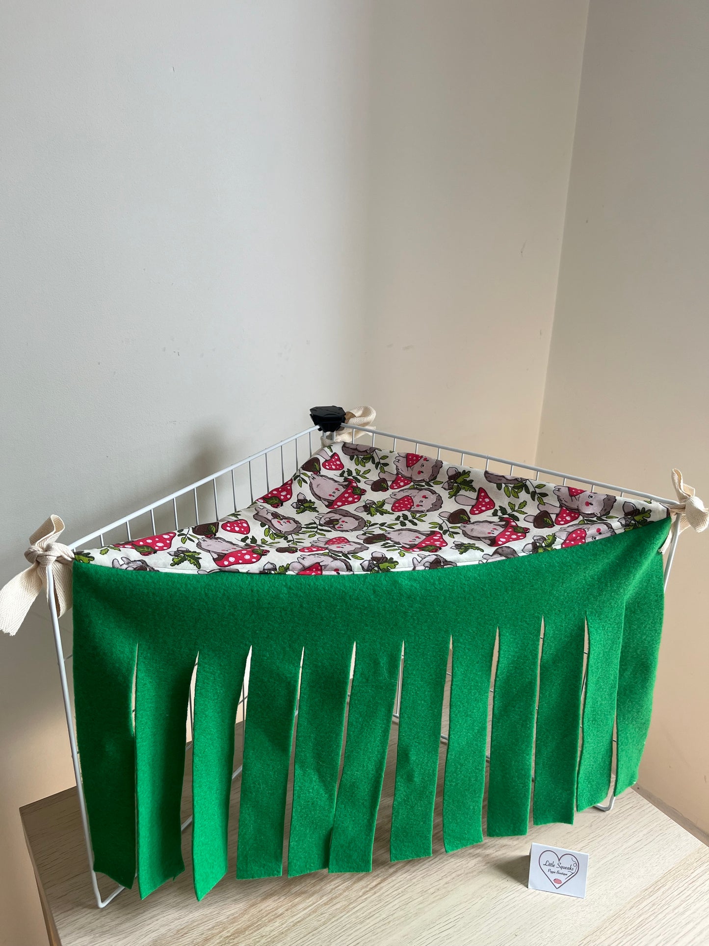 Enchanted Hedgehog Collection Corner Forest Fleece - Hide/Hideout