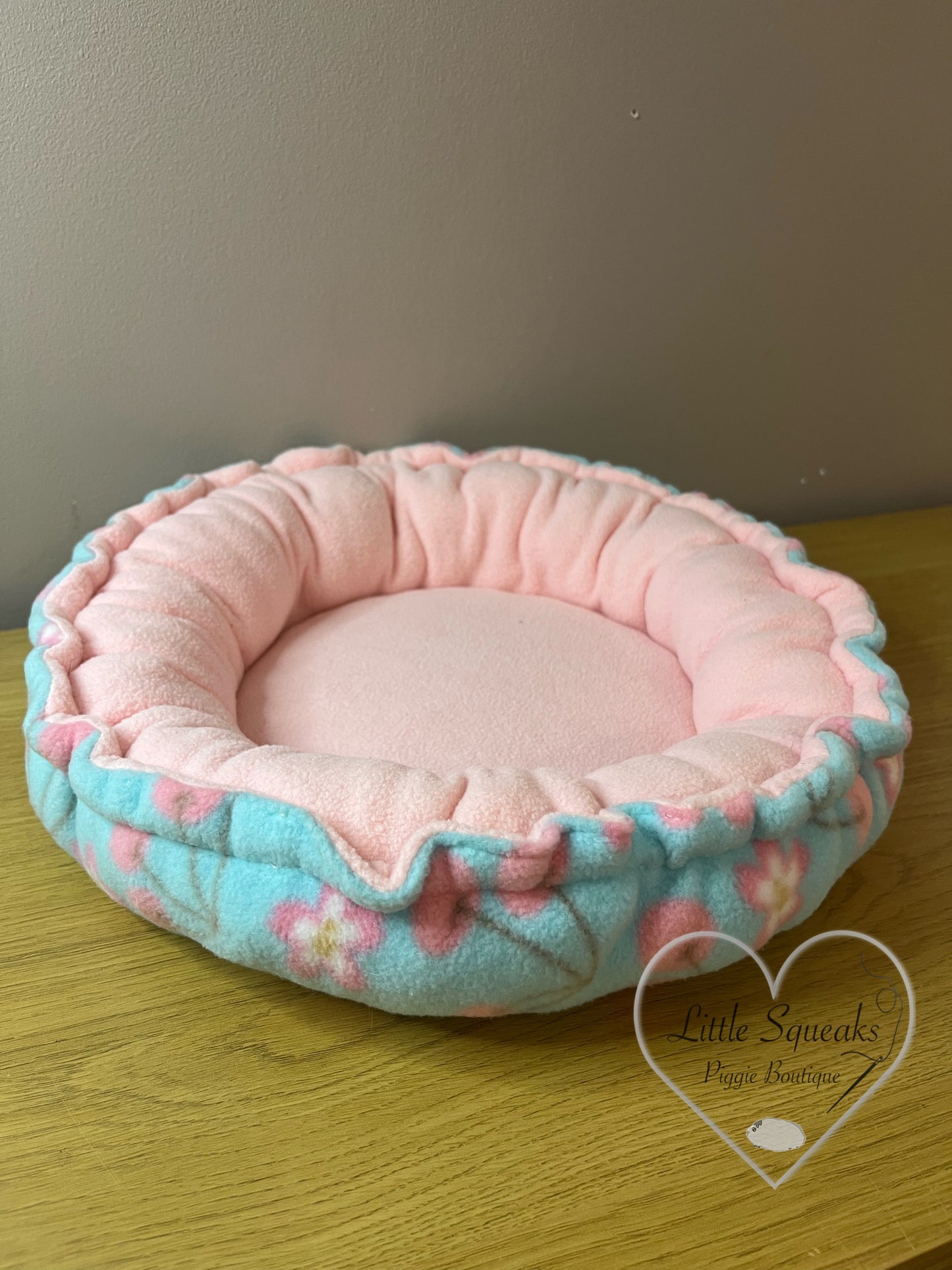 Squishy Donut Bed for Guinea Pigs - Cherry Blossom