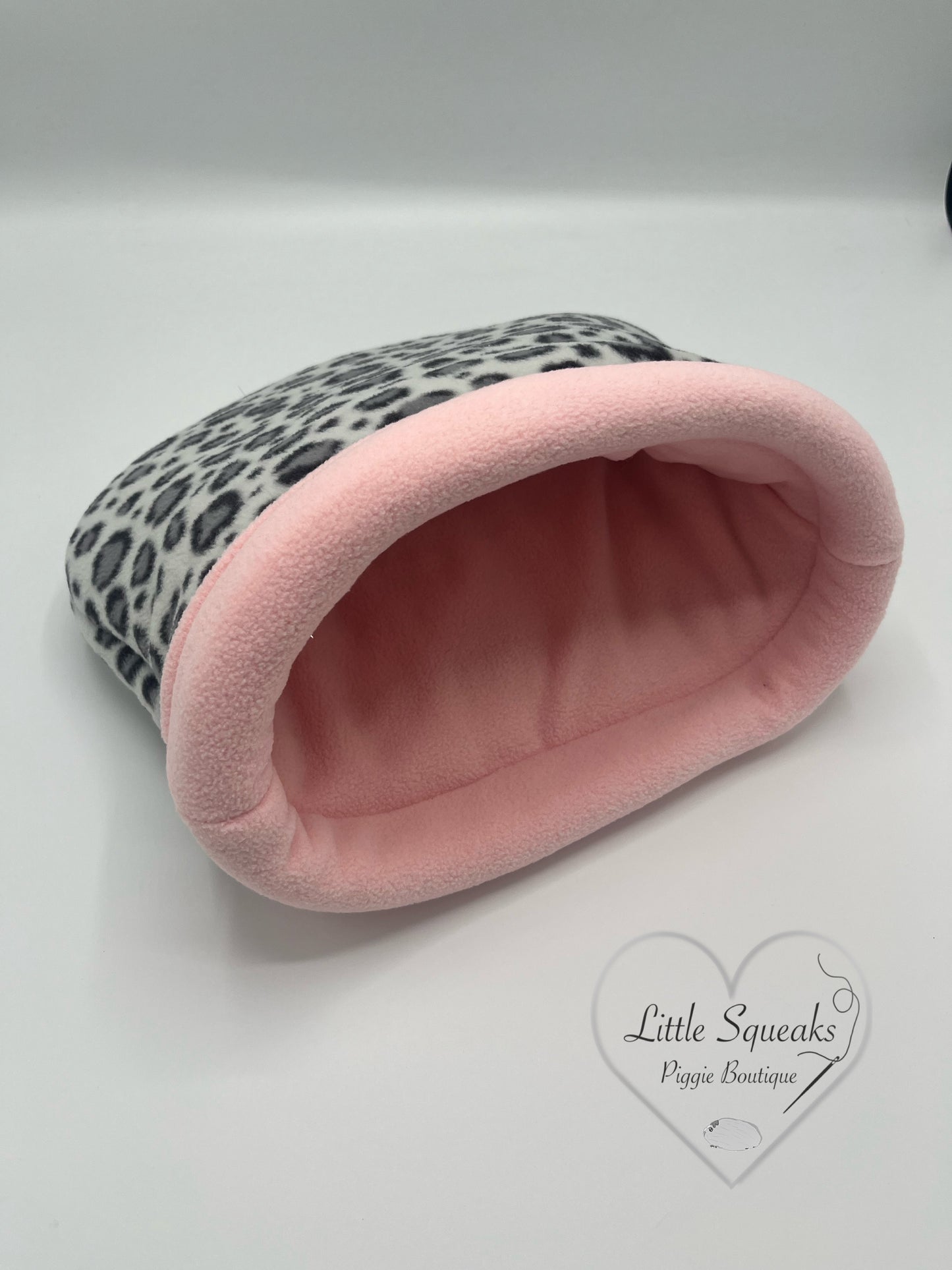 Snow Leopard Stay Open Snuggle Sack - Guinea Pig Bed/Hide