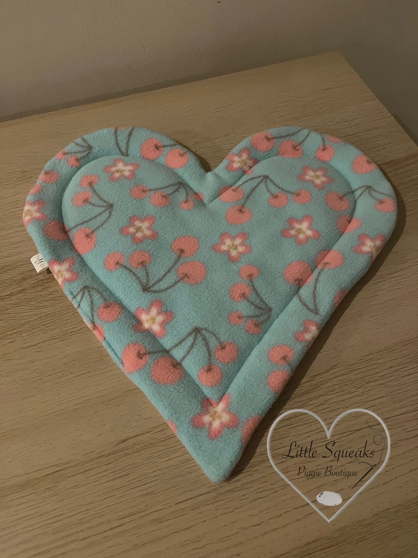 Heart Shaped Pee Pad for Guinea Pigs - (Cherry Blossom Collection)