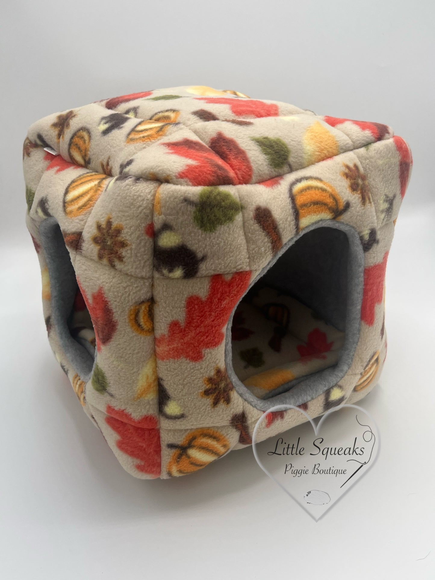Autumn Spice Cuddle Cube - Two Entrance Guinea Pig Bed/Hide