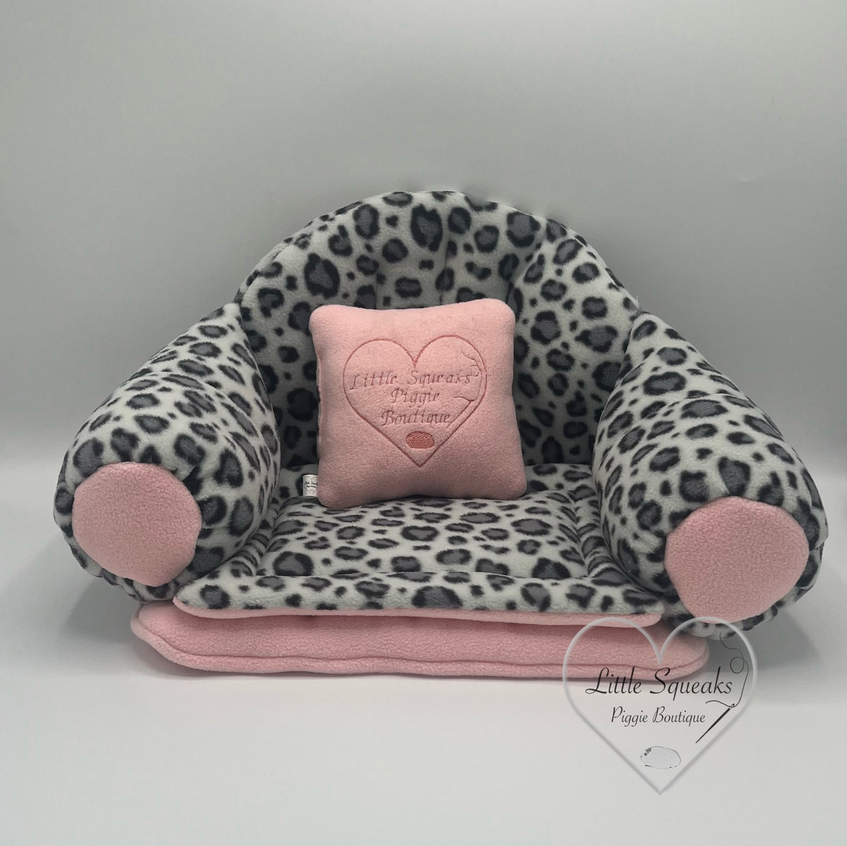 Snow Leopard Squishy Sofa for Guinea Pigs