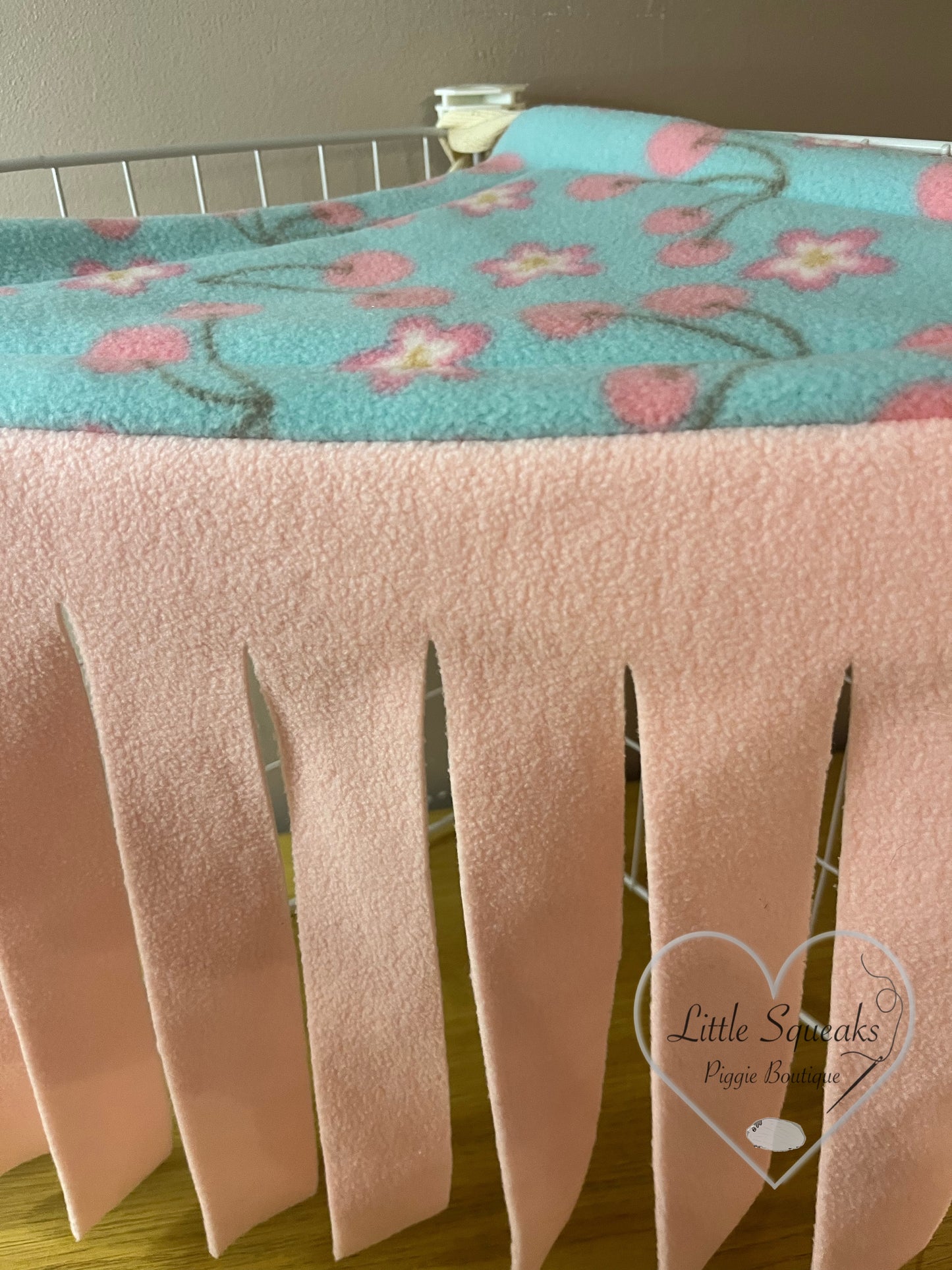 Cherry Blossom Corner Forest Fleece - Guinea Pig Hide/Hideout