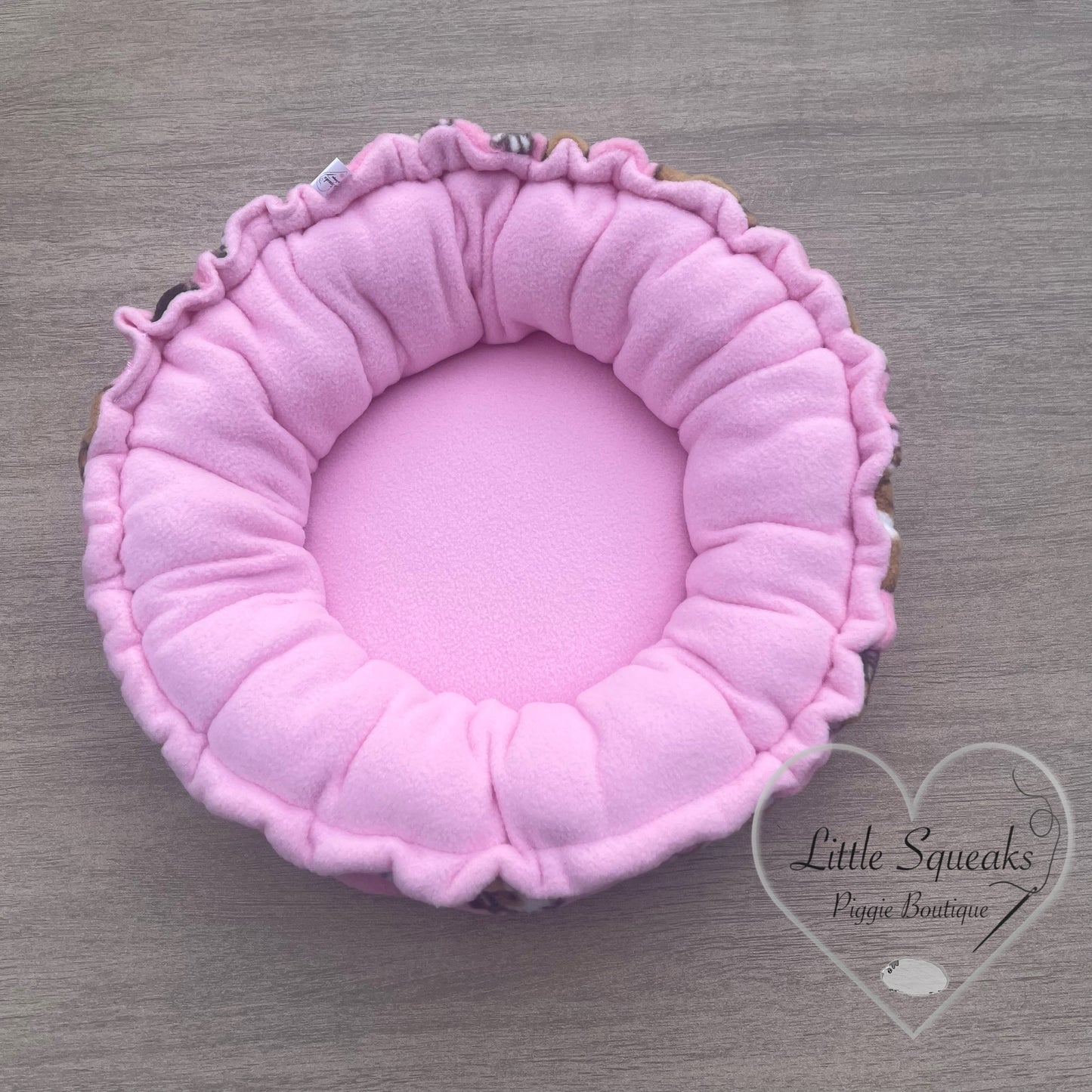 Squishy Donut Bed for Guinea Pigs - Pink Guinea Pig