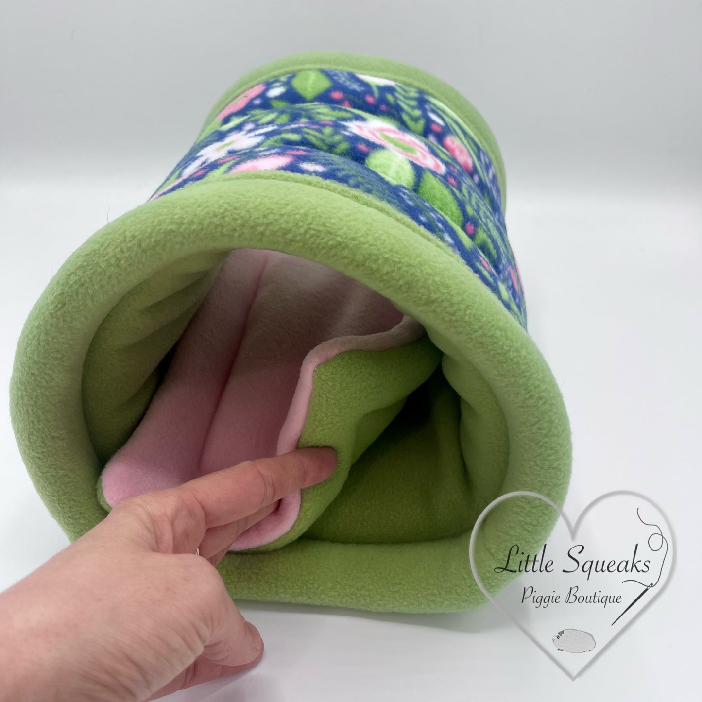 Flower Garden Cuddle Tunnel with Pee Pad - Guinea Pig Bed/Hide