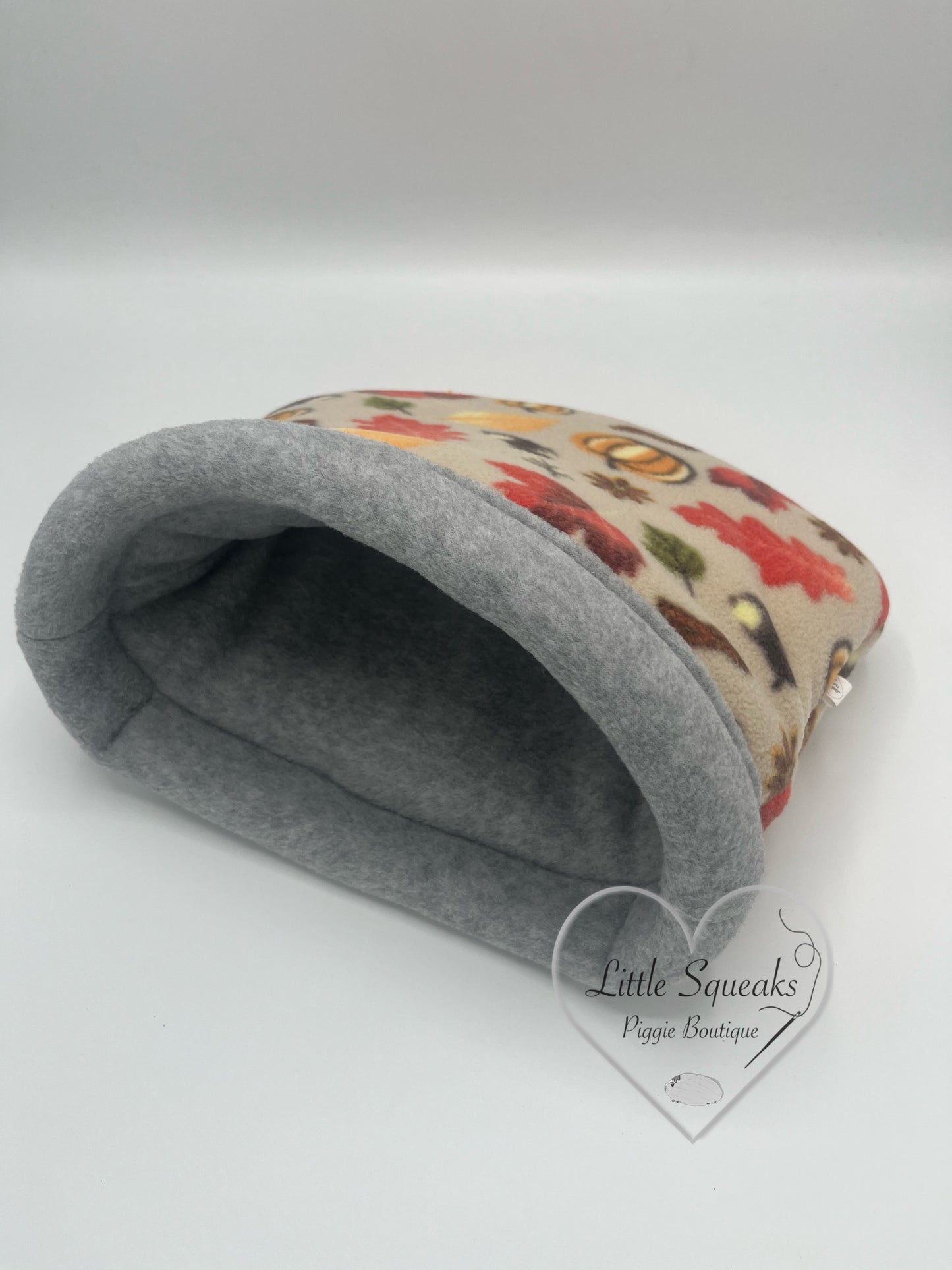 Autumn Spice Stay Open Snuggle Sack - Guinea Pig Bed/Hide