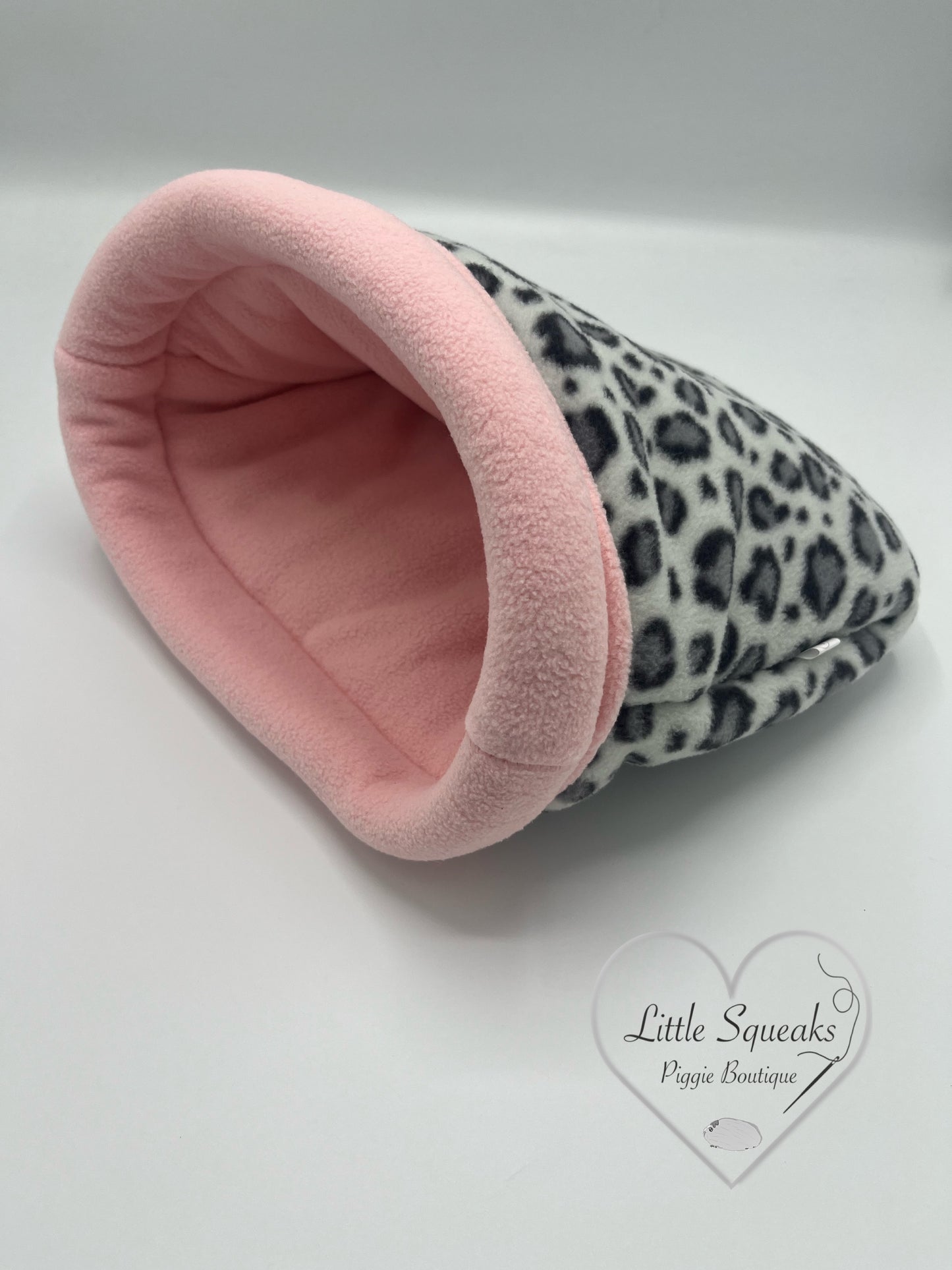 Snow Leopard Stay Open Snuggle Sack - Guinea Pig Bed/Hide