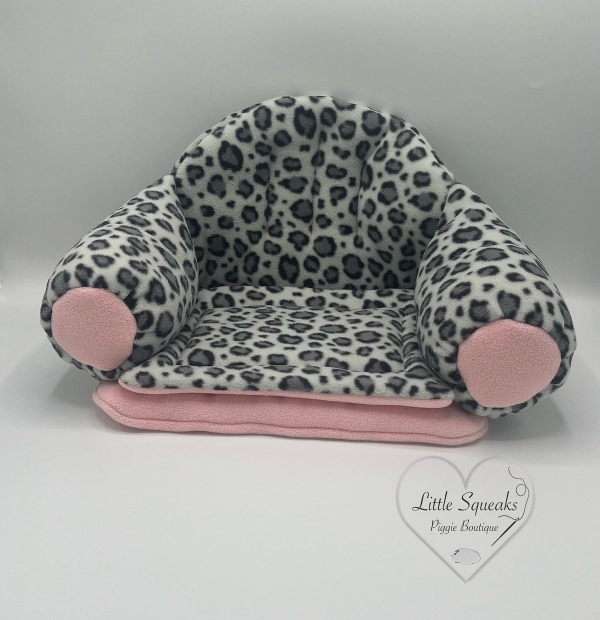Snow Leopard Squishy Sofa for Guinea Pigs
