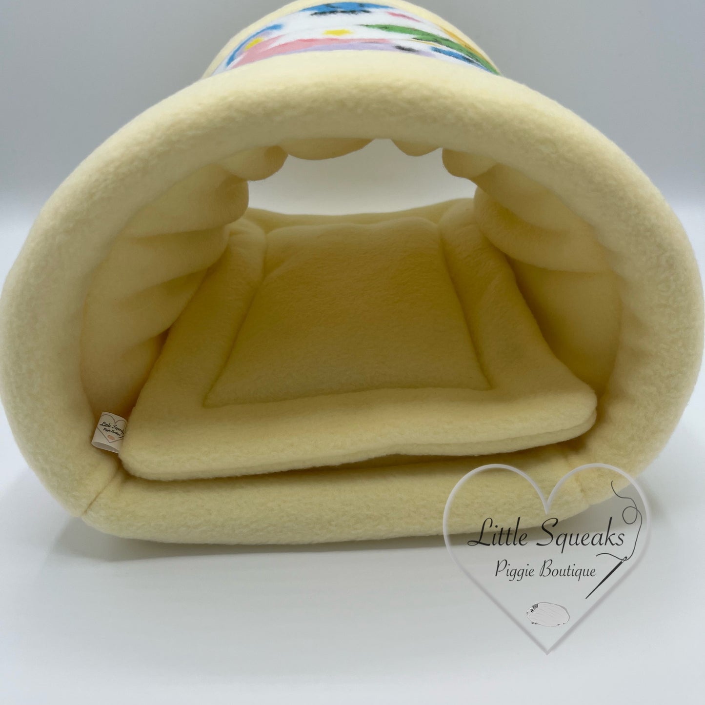 Dinosaur Cuddle Tunnel with Pee Pad - Guinea Pig Bed/Hide (Dinosaur Collection)
