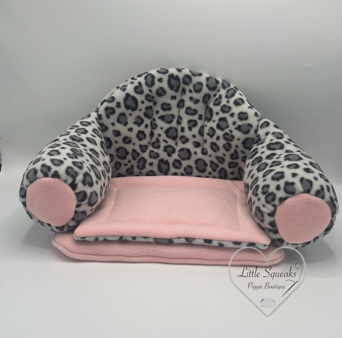 Snow Leopard Squishy Sofa for Guinea Pigs