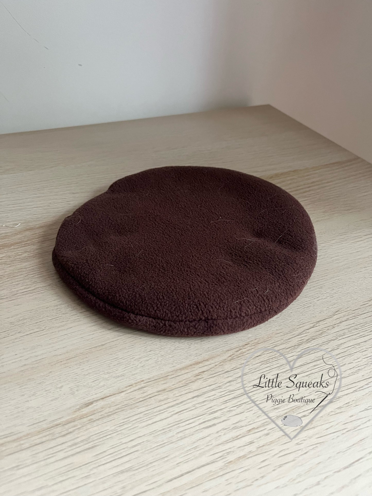 Circle Pee Pad - for Guinea Pig Cuddle Cup/Cosy Pod (Brown)