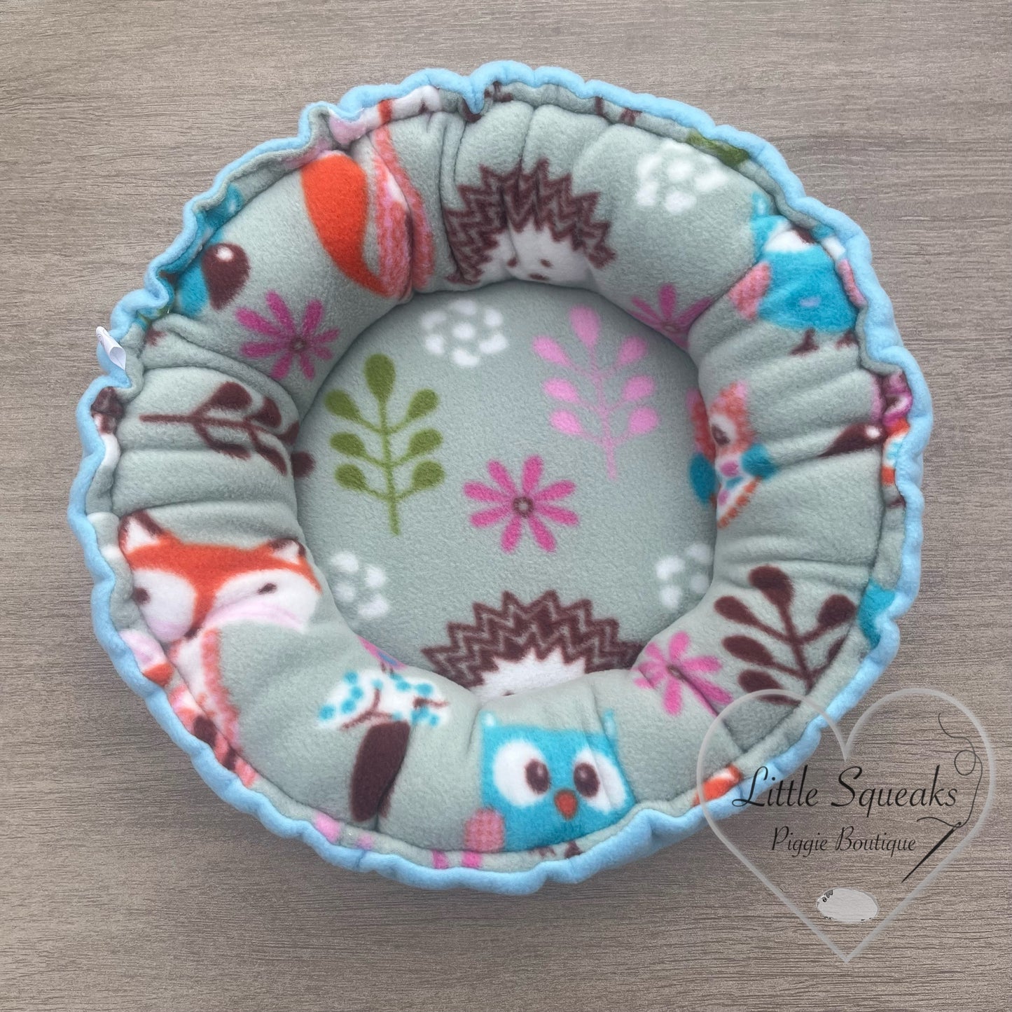 Squishy Donut Bed for Guinea Pigs - Woodland Friends