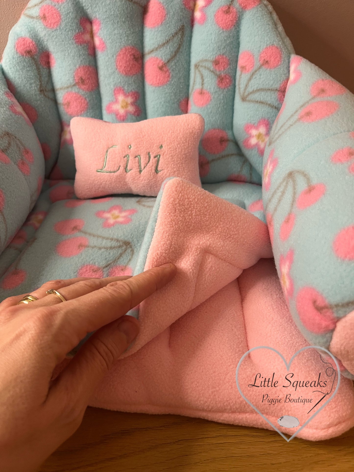 Cherry Blossom Squishy Sofa for Guinea Pigs