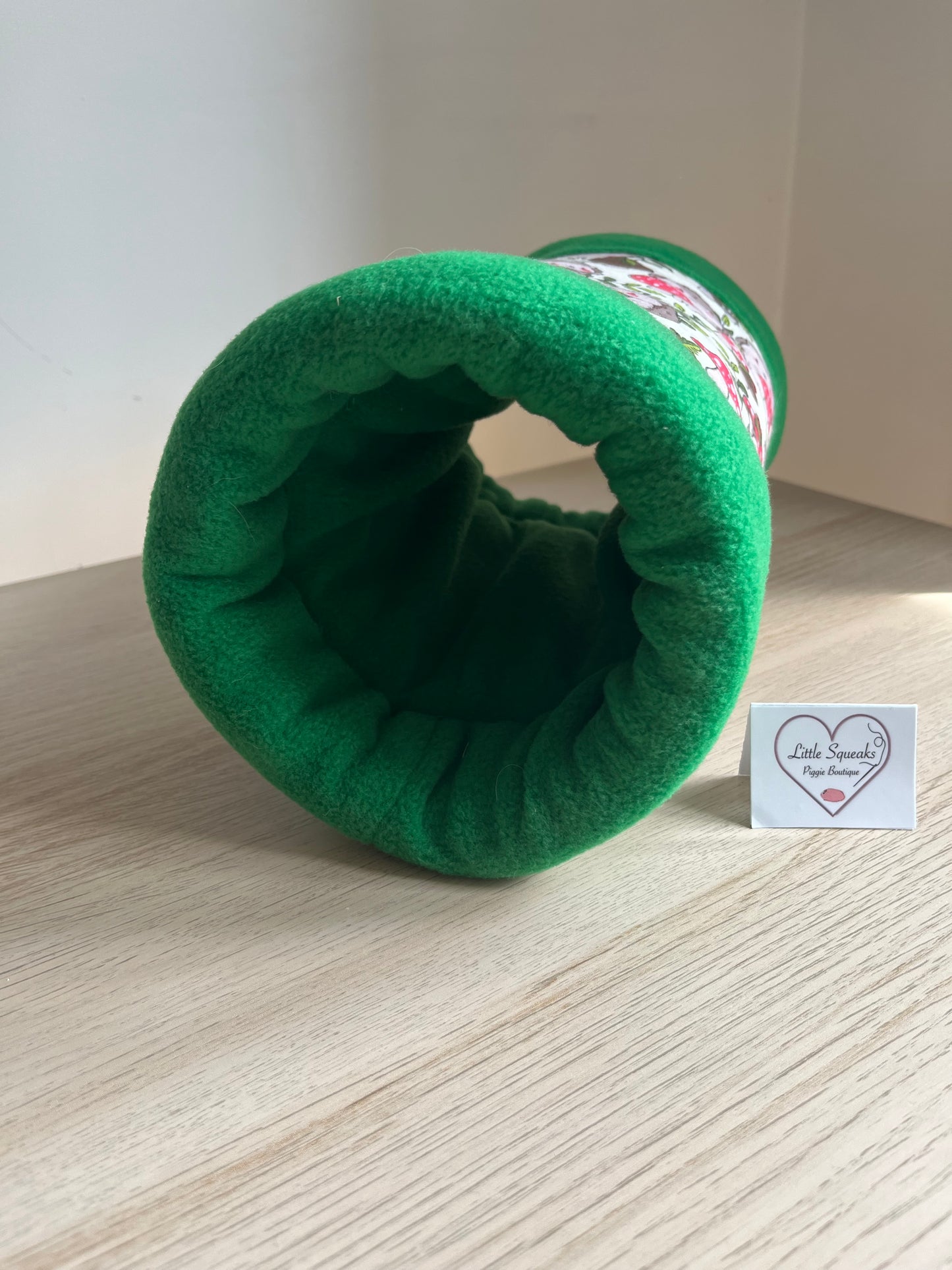 Enchanted Hedgehog Collection Snuggle Tunnel ‘STAY OPEN’ (New Design) - Guinea Pig Bed/Hide