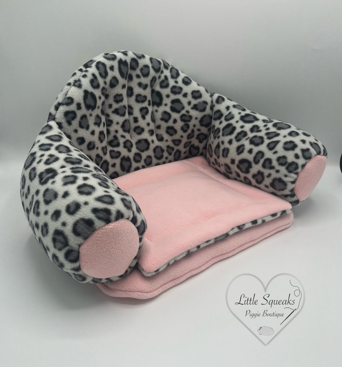 Snow Leopard Squishy Sofa for Guinea Pigs