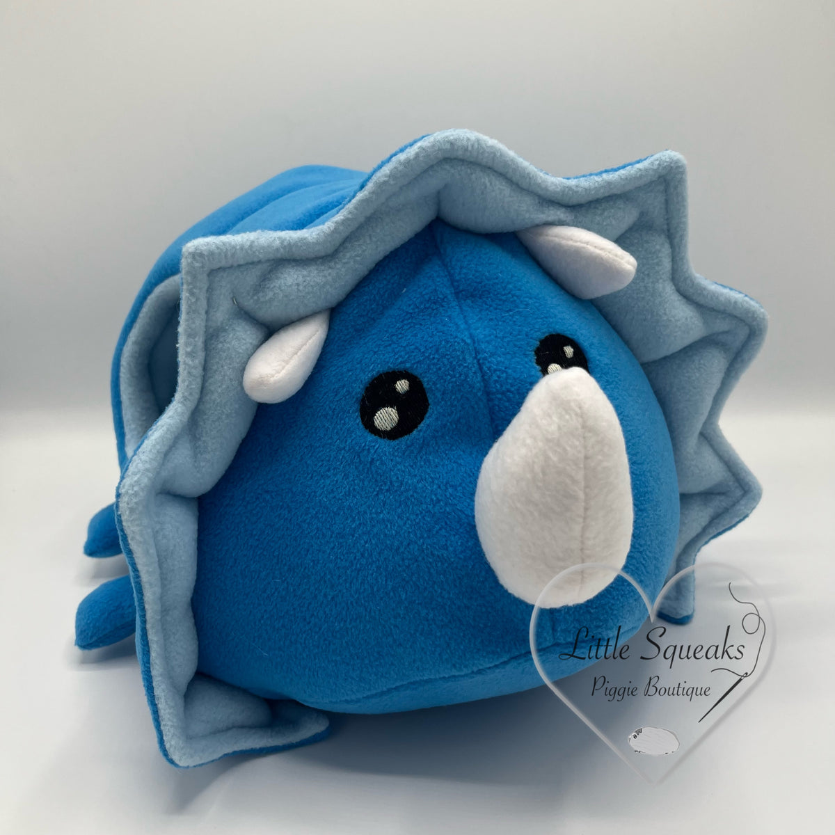 Triceratops - Blue (Dinosaur Collection) - Guinea Pig Bed/Hide