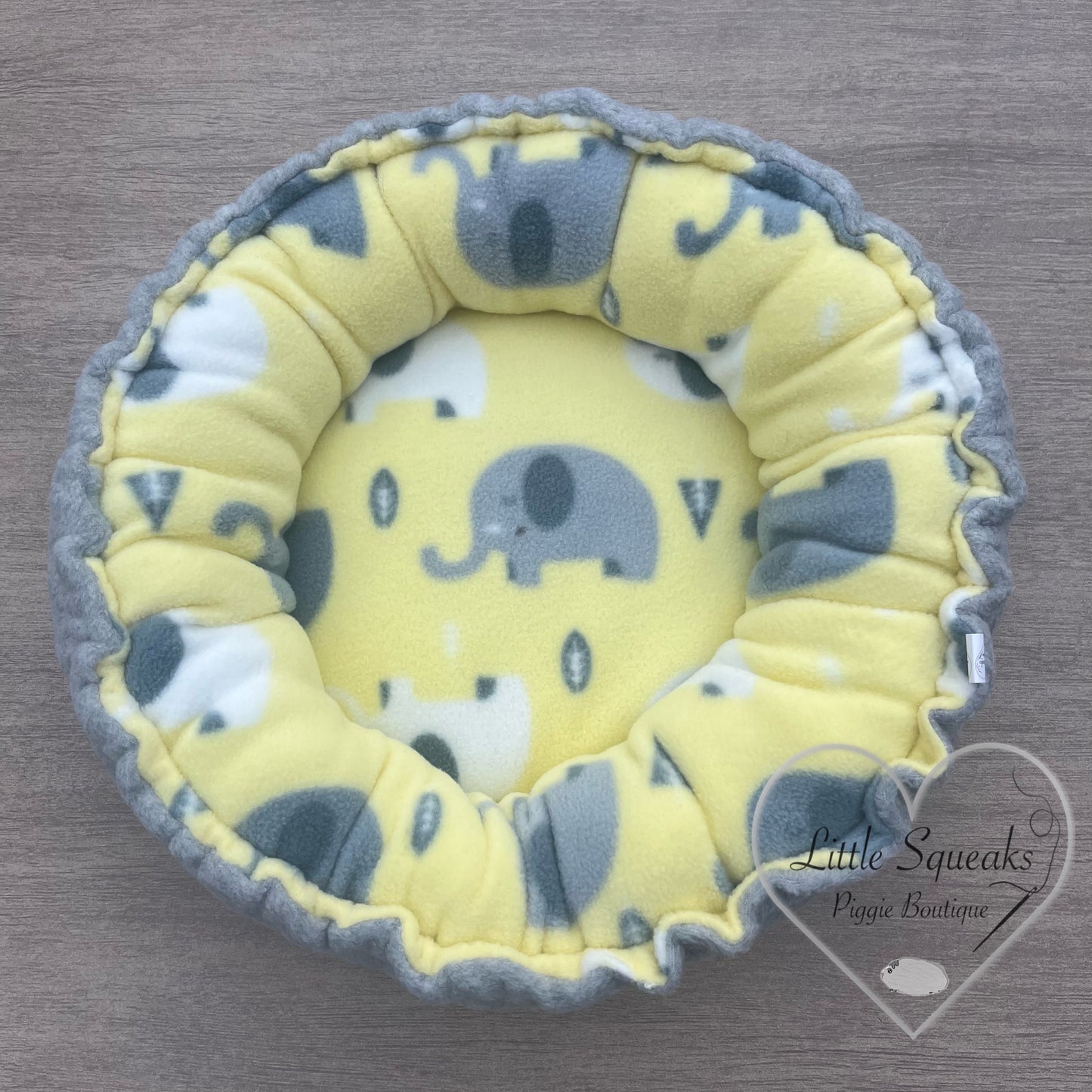 Squishy Donut Bed for Guinea Pigs - Elephants