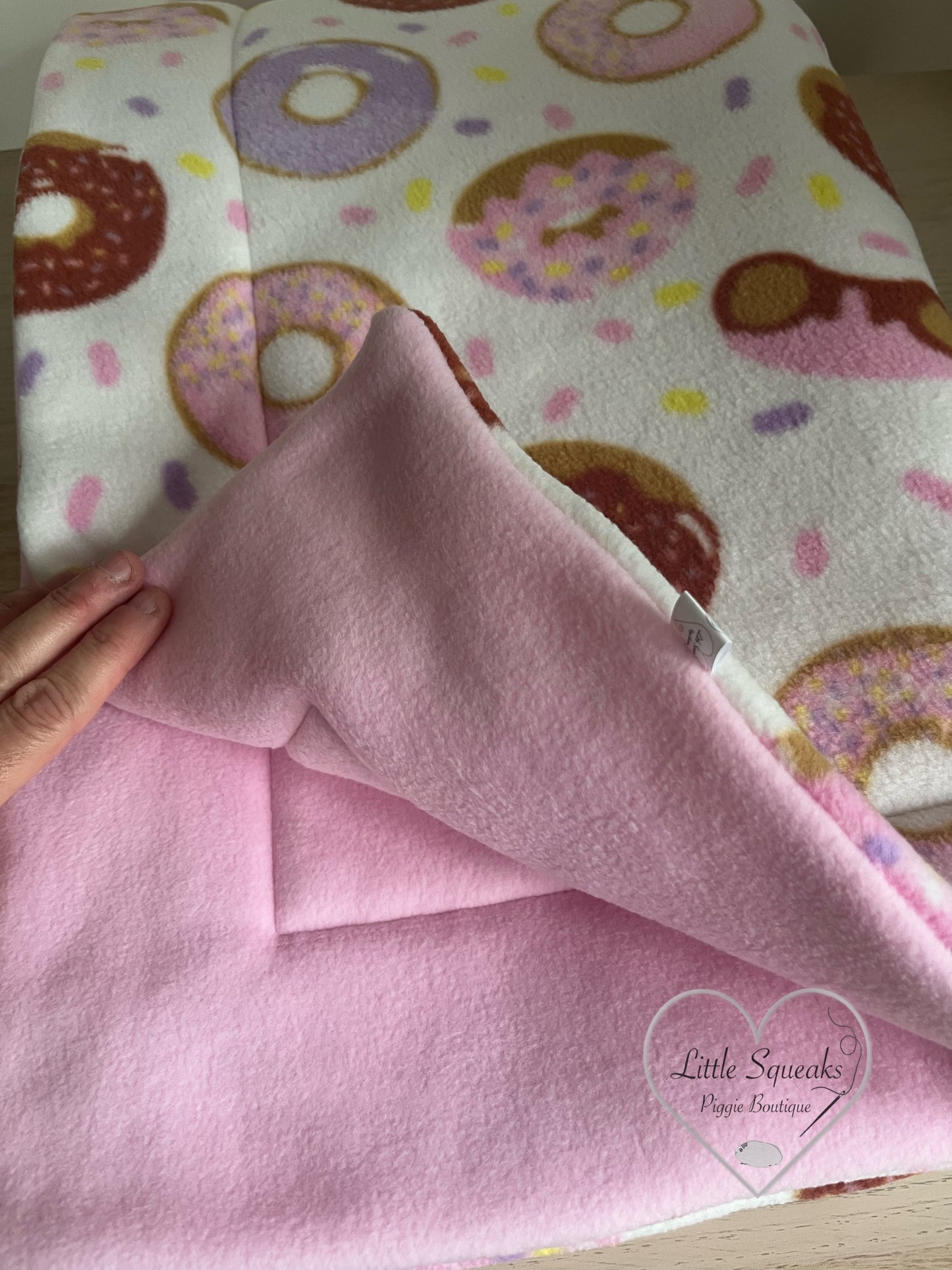 Fleece Cage Liner for Guinea Pigs - Donuts & Sprinkles
