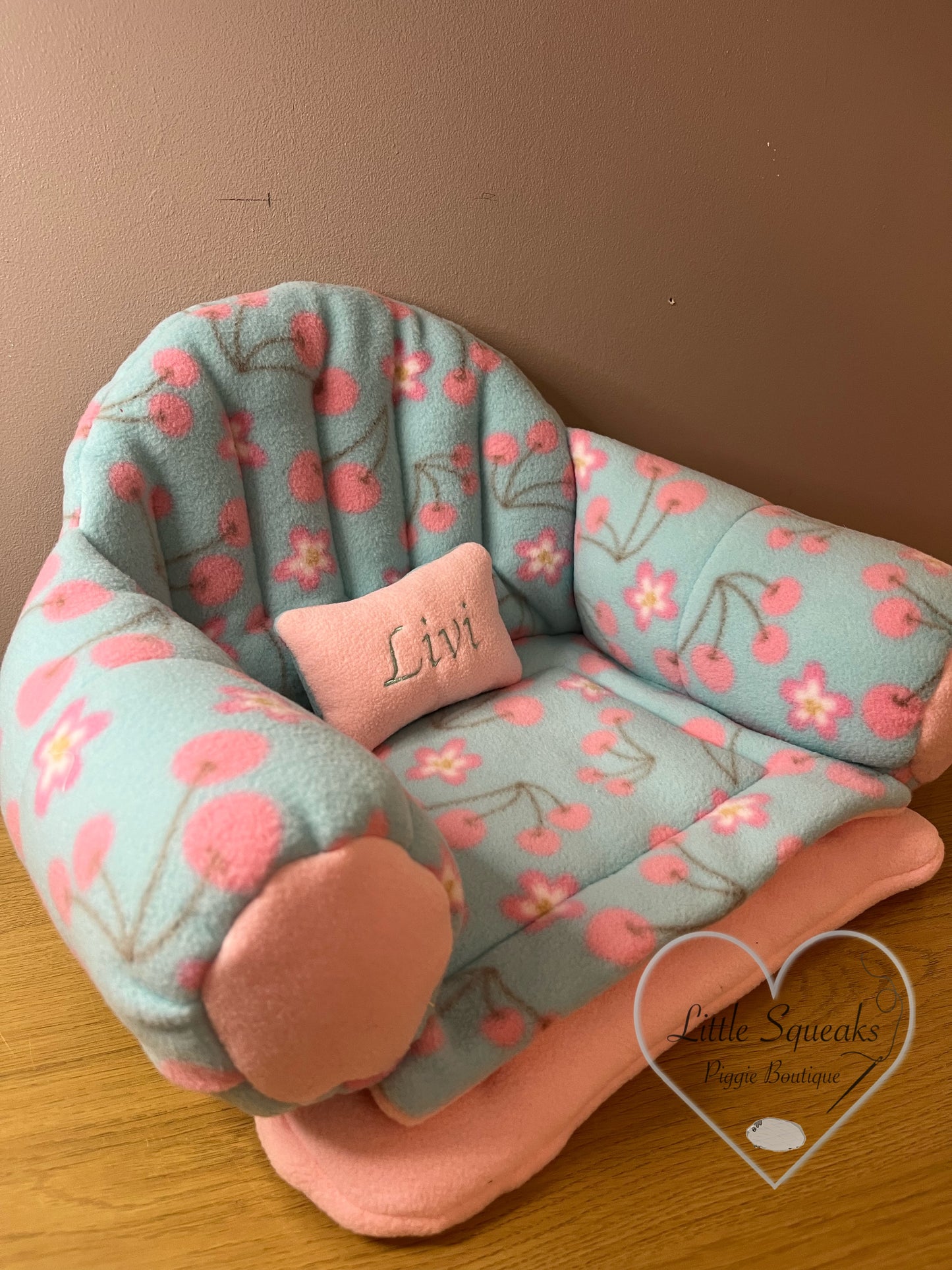 Cherry Blossom Squishy Sofa for Guinea Pigs