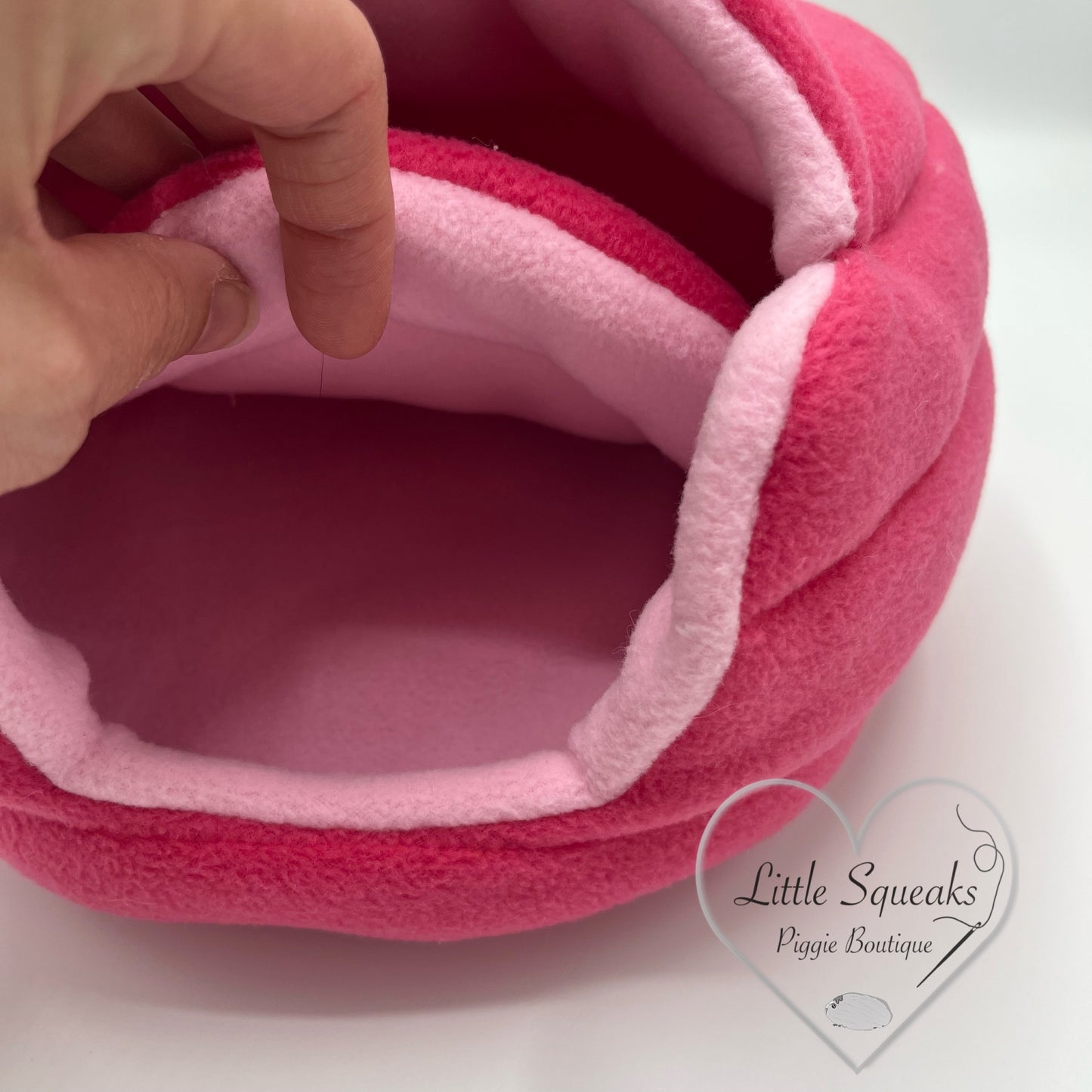 Dino Den - Pink (Covered Cuddle Cup) Guinea Pig Bed/Hide (Dinosaur Collection)