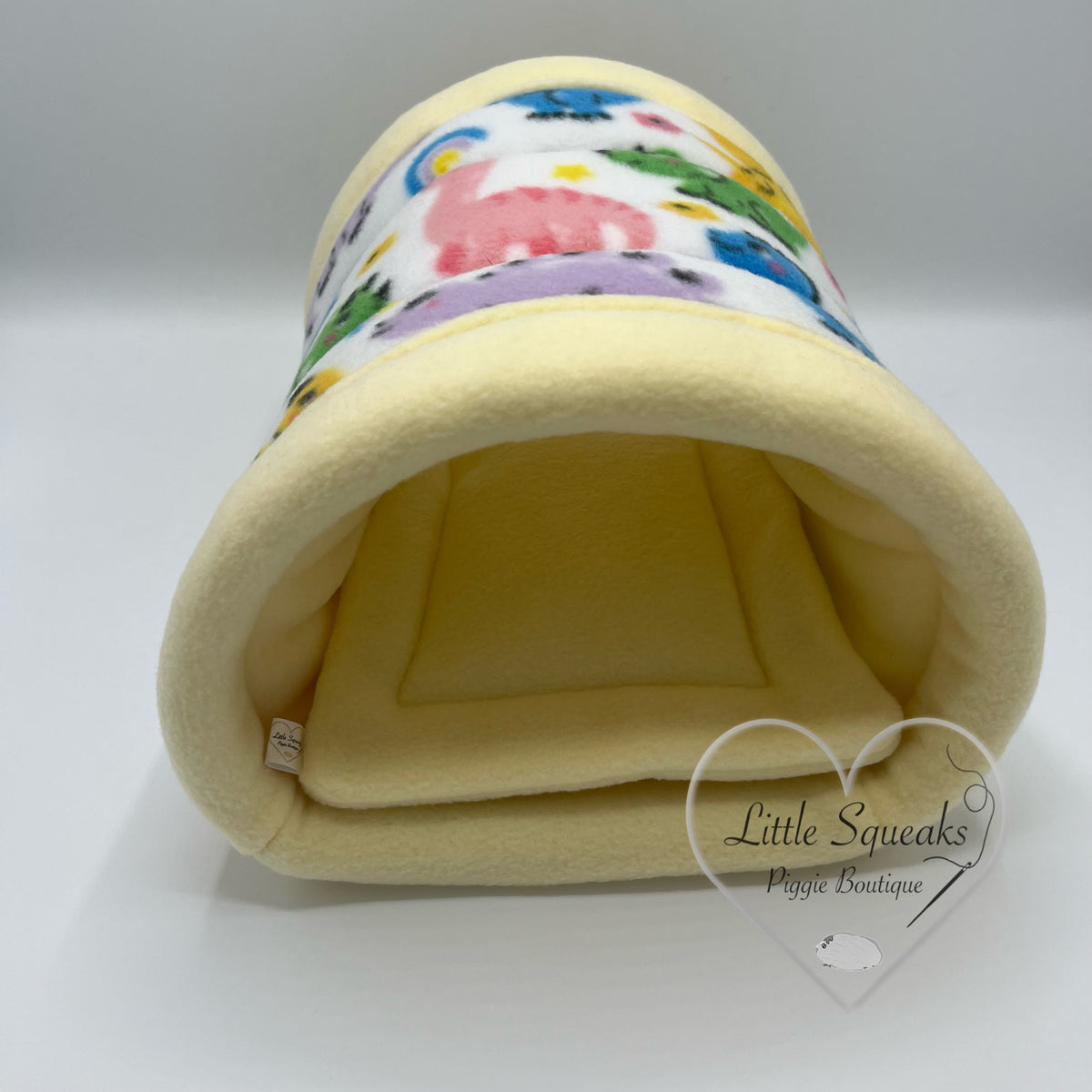 Dinosaur Cuddle Tunnel with Pee Pad - Guinea Pig Bed/Hide (Dinosaur Collection)