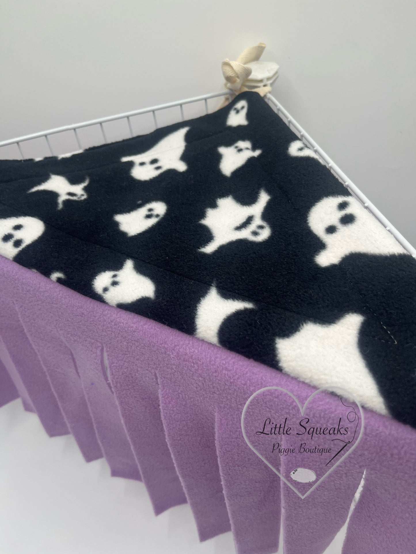 Spooky Ghosts Corner Forest Fleece - Guinea Pig Hide/Hideout