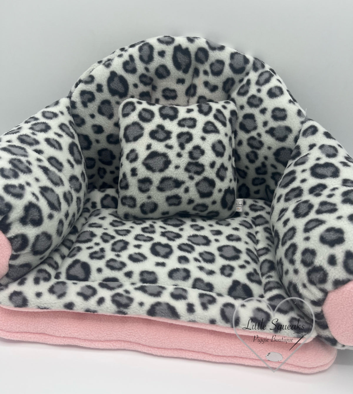 Snow Leopard Squishy Sofa for Guinea Pigs