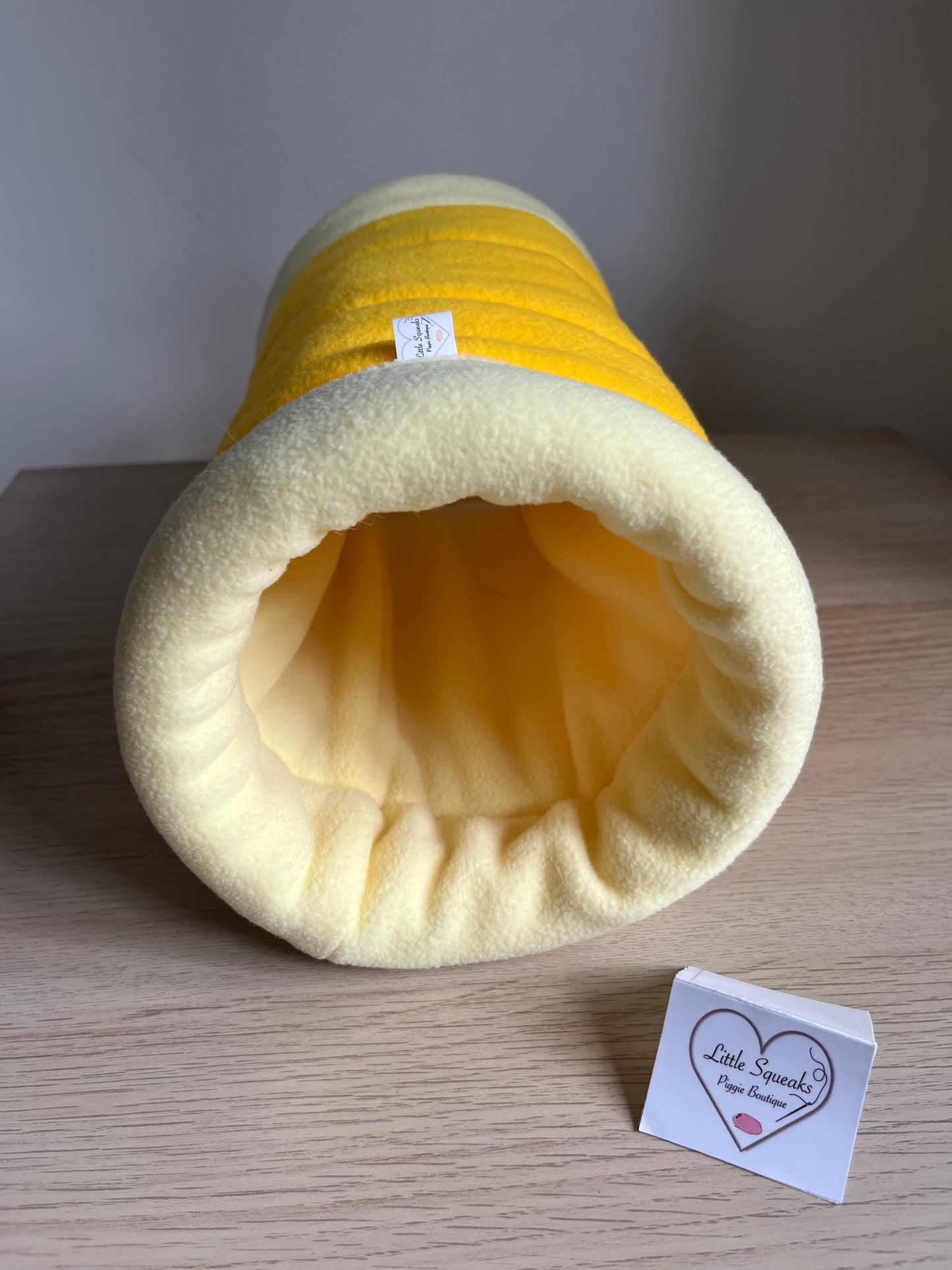 Busy Bumblebee Snuggle Tunnel ‘STAY OPEN’ - Guinea Pig Bed/Hide