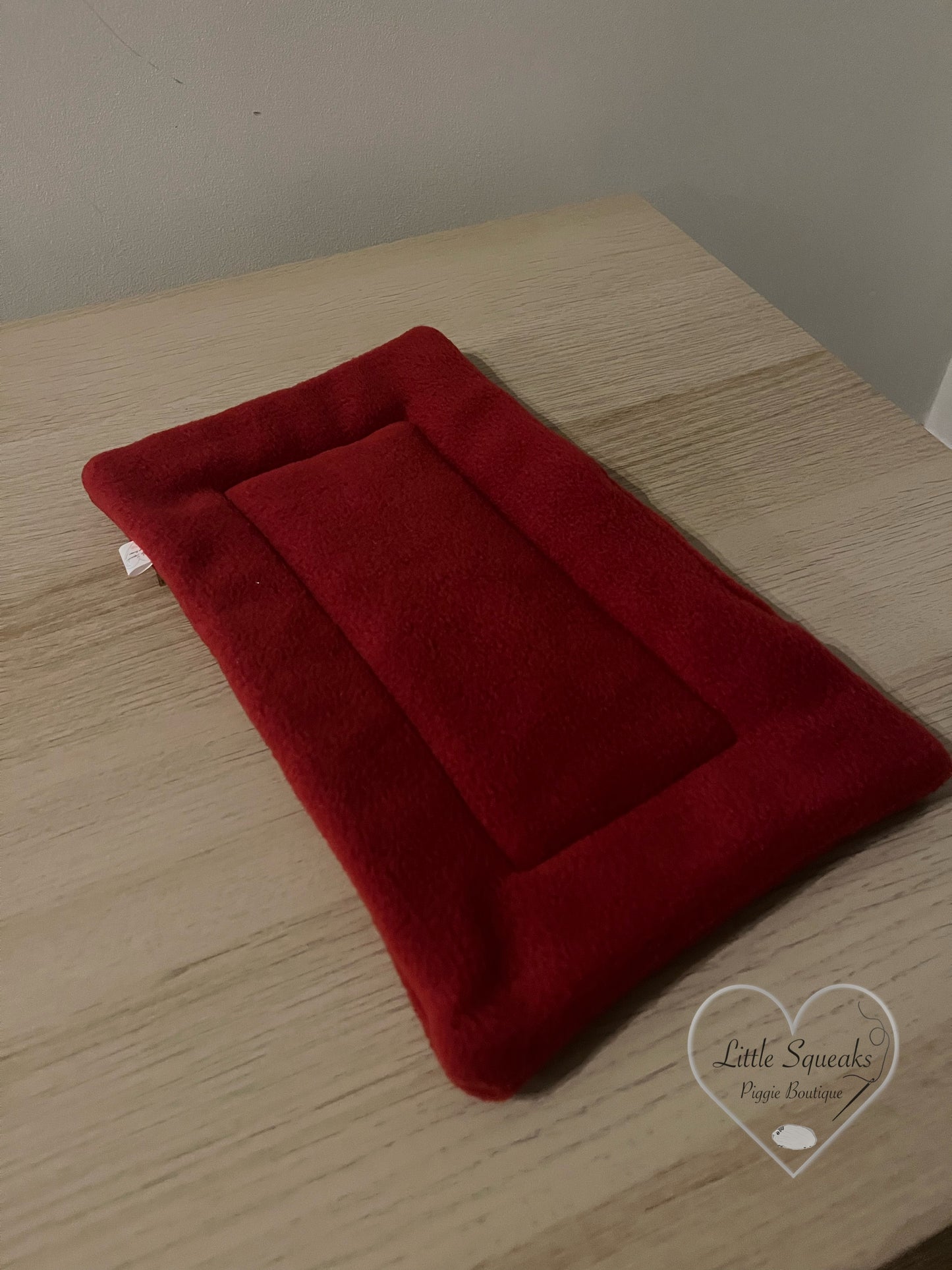 Additional Rectangular Cuddle Tunnel Pee Pad - for Guinea Pigs (Red)