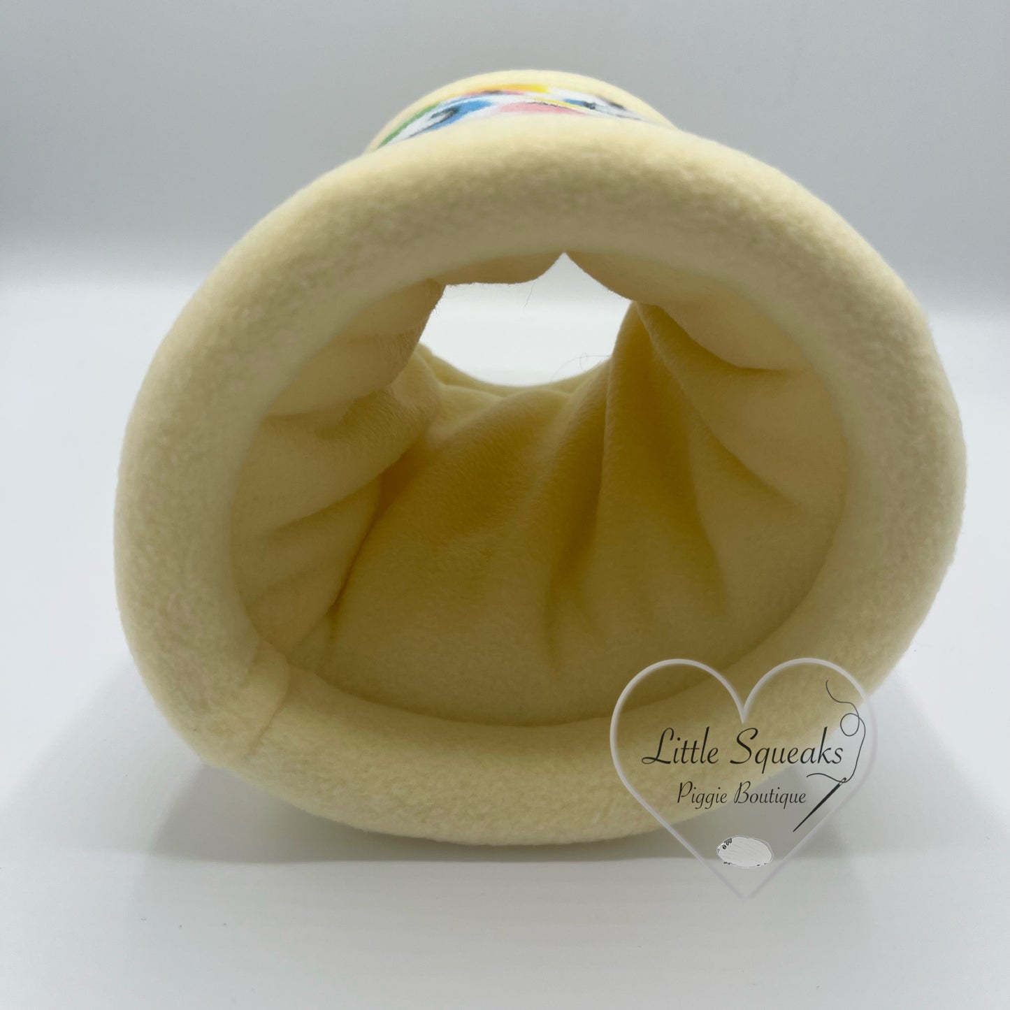 Dinosaur Snuggle Tunnel ‘STAY OPEN’ - Guinea Pig Bed/Hide (Dinosaur Collection)