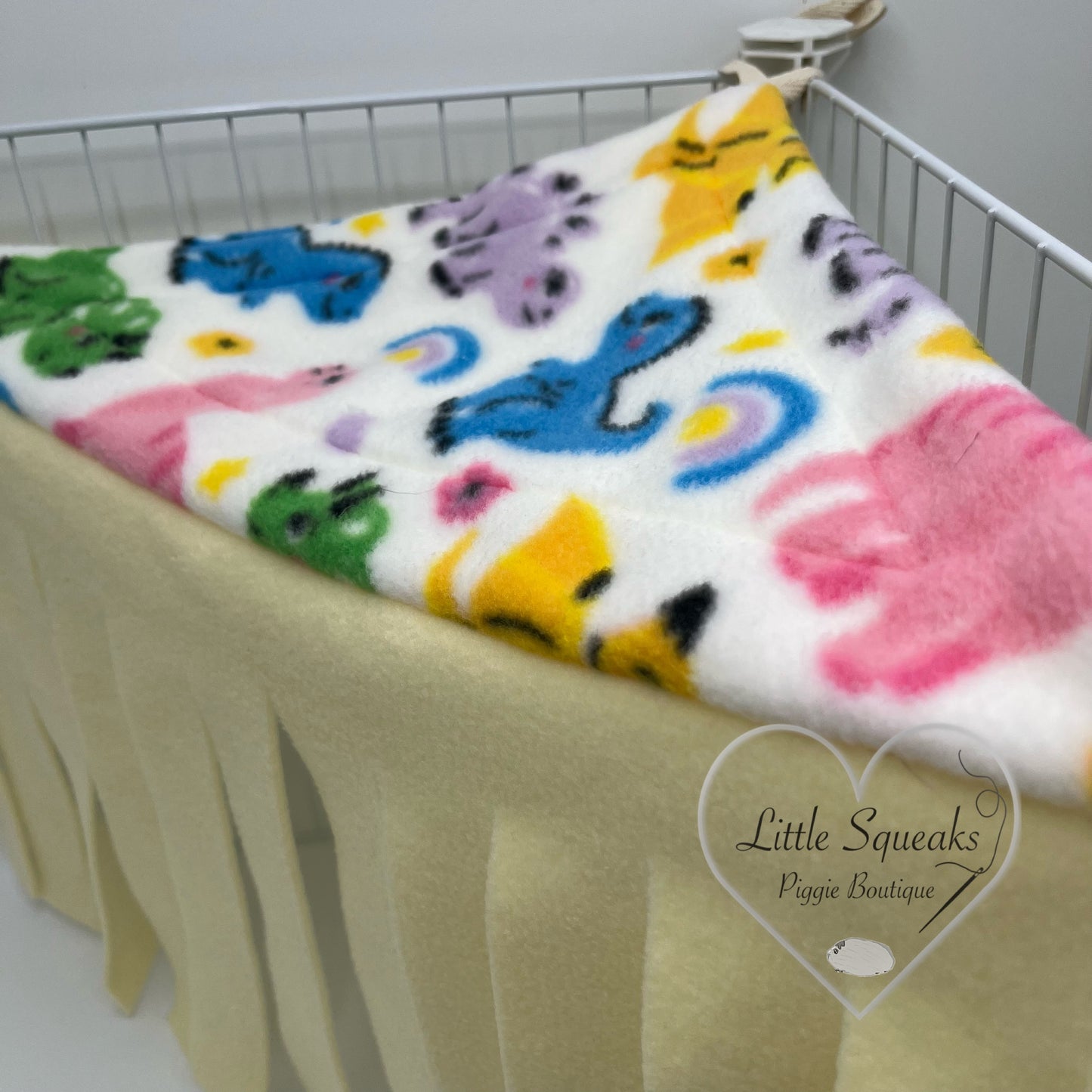 Dinosaur Corner Forest Fleece - Guinea Pig Hide/Hideout (Dinosaur Collection)