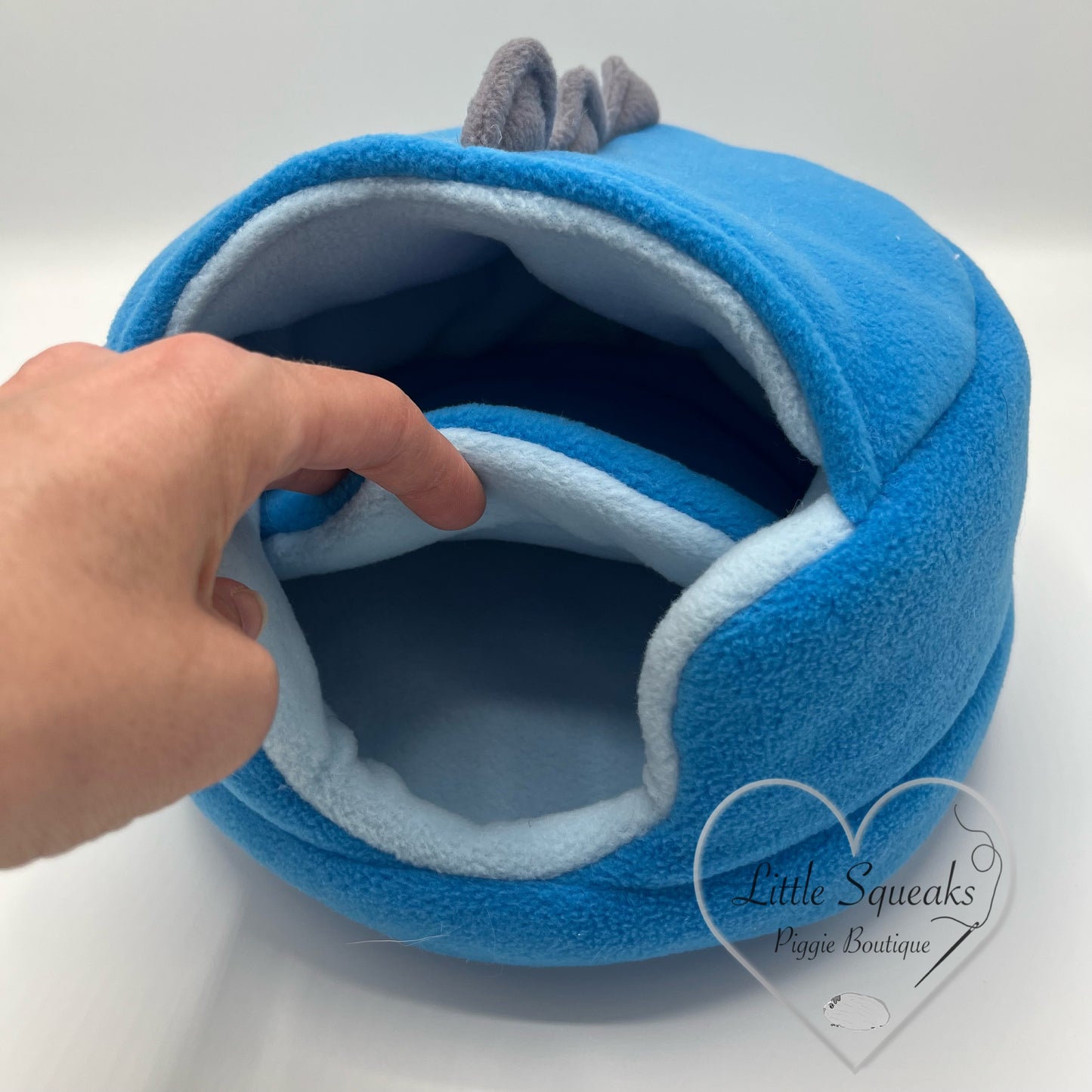 Dino Den - Blue (Covered Cuddle Cup) Guinea Pig Bed/Hide (Dinosaur Collection)
