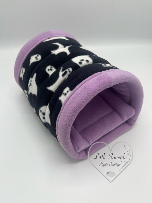 Spooky Ghosts Cuddle Tunnel with Pee Pad - Guinea Pig Bed/Hide