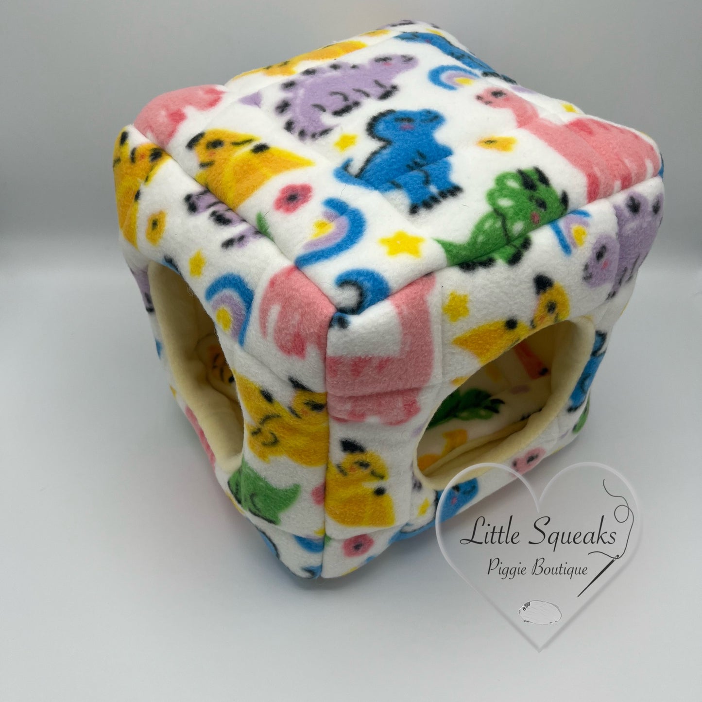 Dinosaur Cuddle Cube - Two Entrance Guinea Pig Bed/Hide (Dinosaur Collection)
