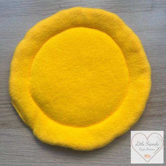 Yellow Circle Pee Pad - for Guinea Pig Bed