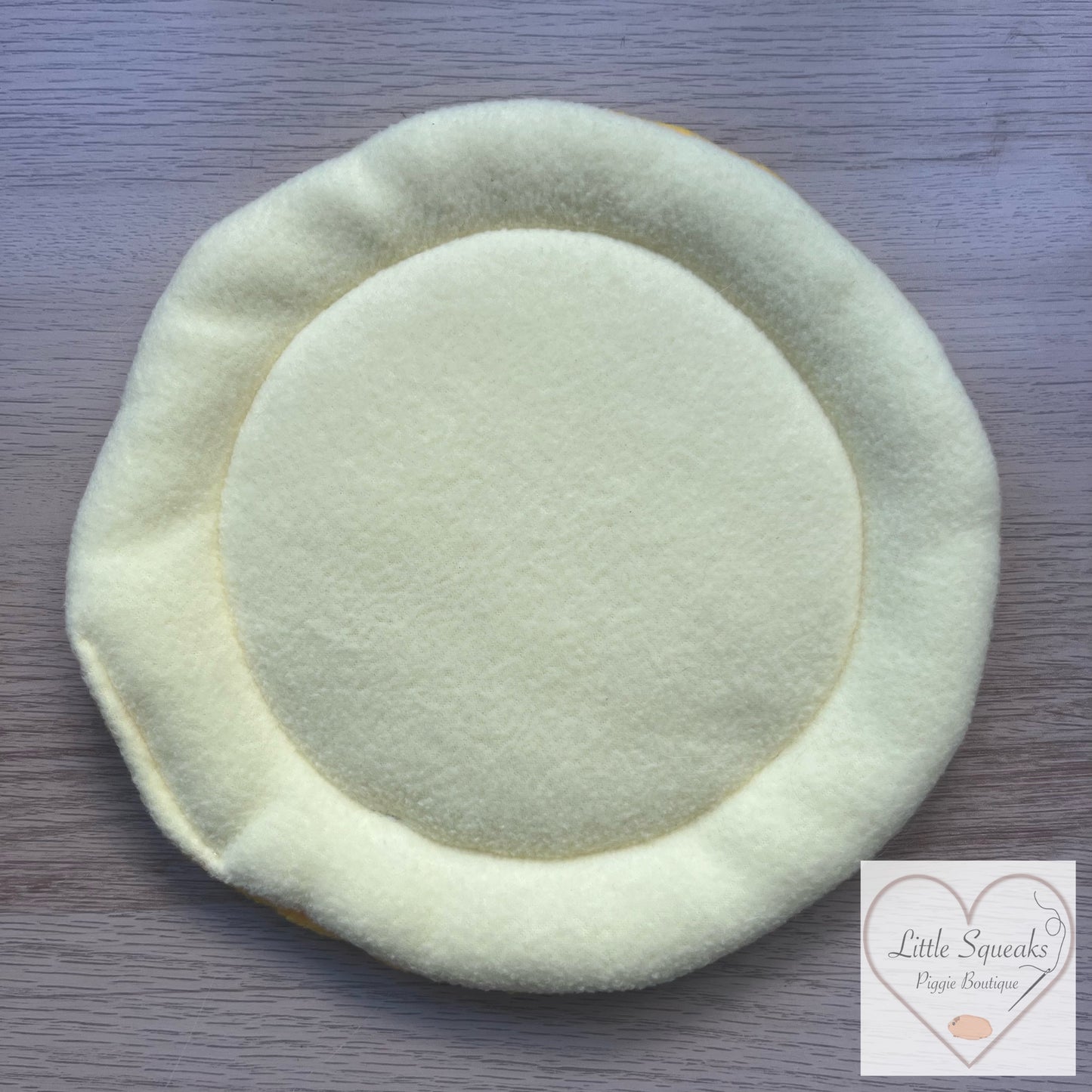 Yellow Circle Pee Pad - for Guinea Pig Bed