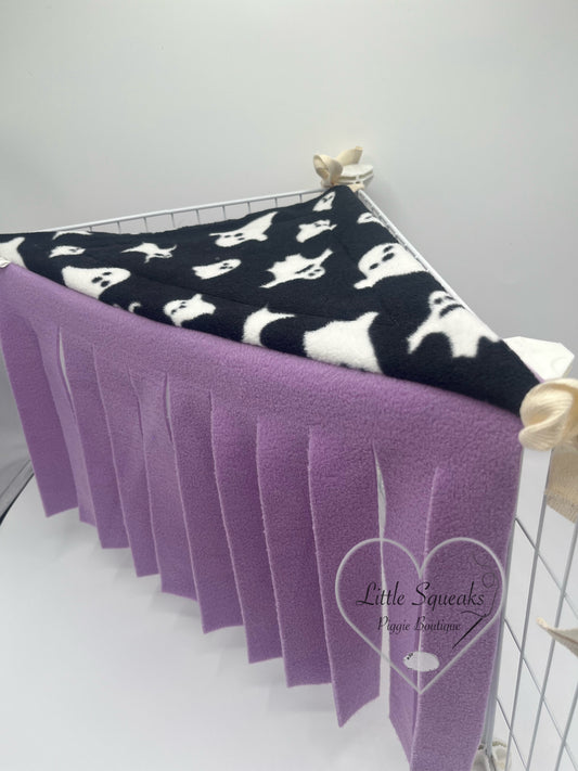 Spooky Ghosts Corner Forest Fleece - Guinea Pig Hide/Hideout