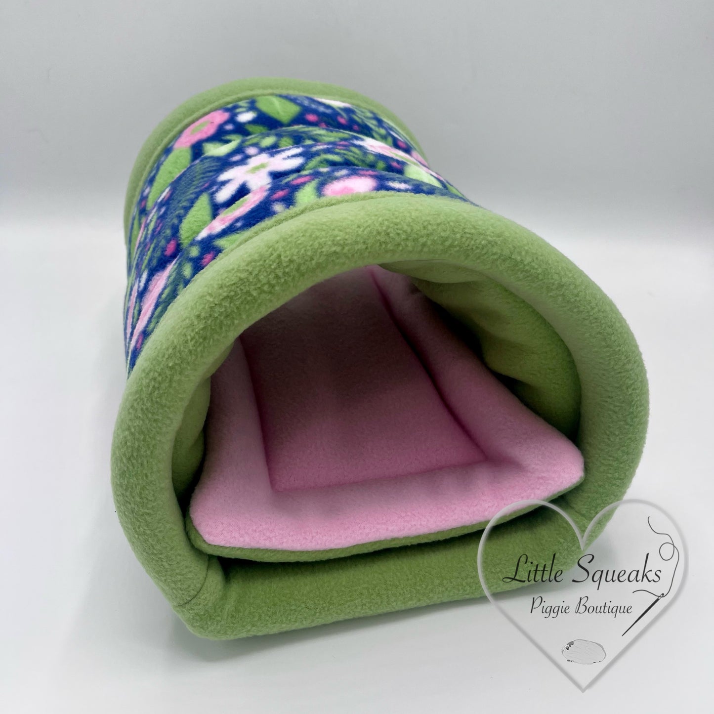 Flower Garden Cuddle Tunnel with Pee Pad - Guinea Pig Bed/Hide