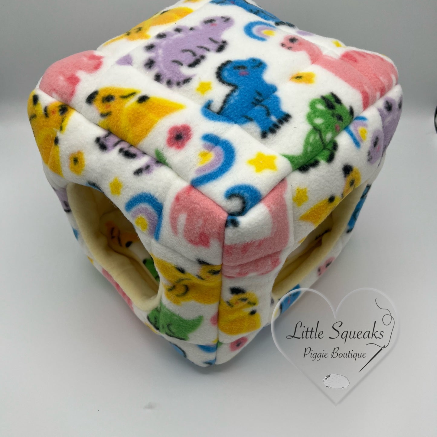Dinosaur Cuddle Cube - Two Entrance Guinea Pig Bed/Hide (Dinosaur Collection)