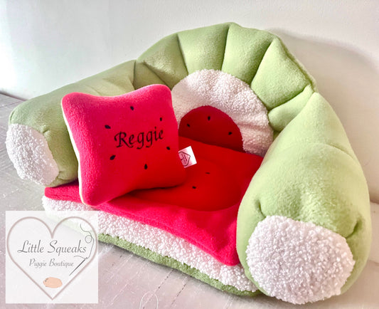 Watermelon Squishy Sofa for Guinea Pigs