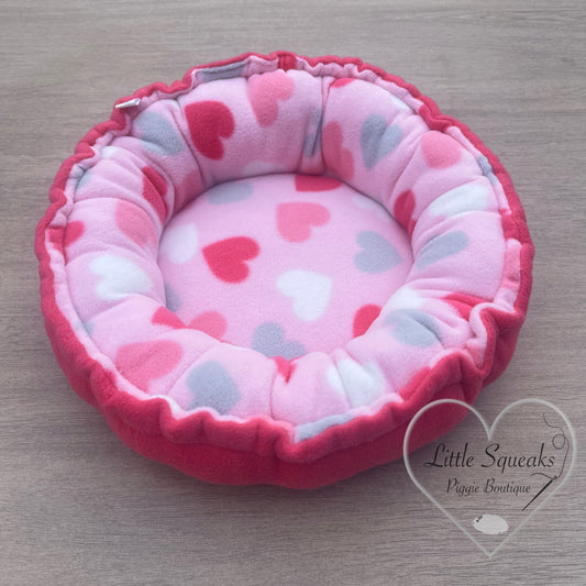 Squishy Donut Bed for Guinea Pigs - Loveheart