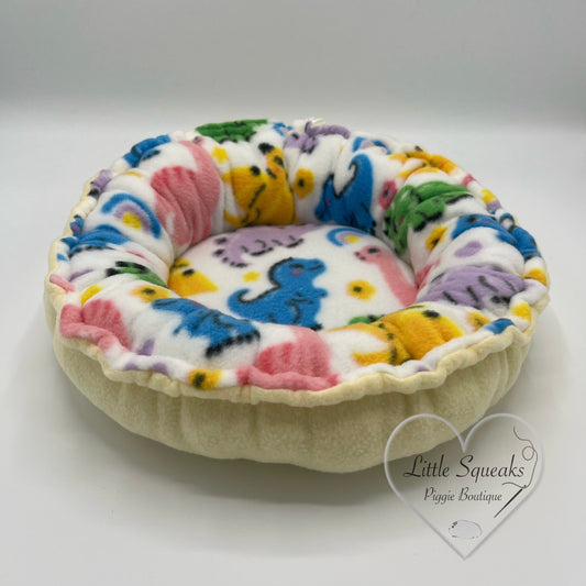Squishy Donut Bed for Guinea Pigs - Dinosaur Collection