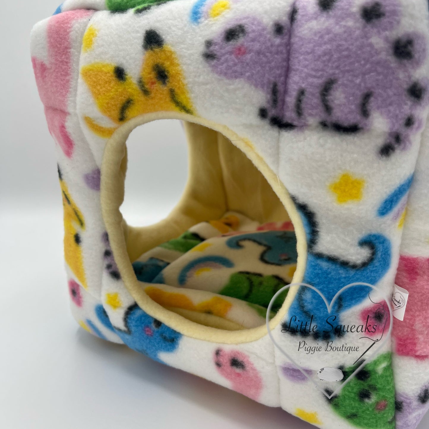Dinosaur Cuddle Cube - Two Entrance Guinea Pig Bed/Hide (Dinosaur Collection)