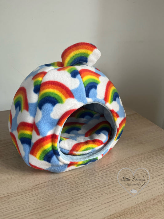 Rainbow Cosy Pod - Guinea Pig Bed/Hide
