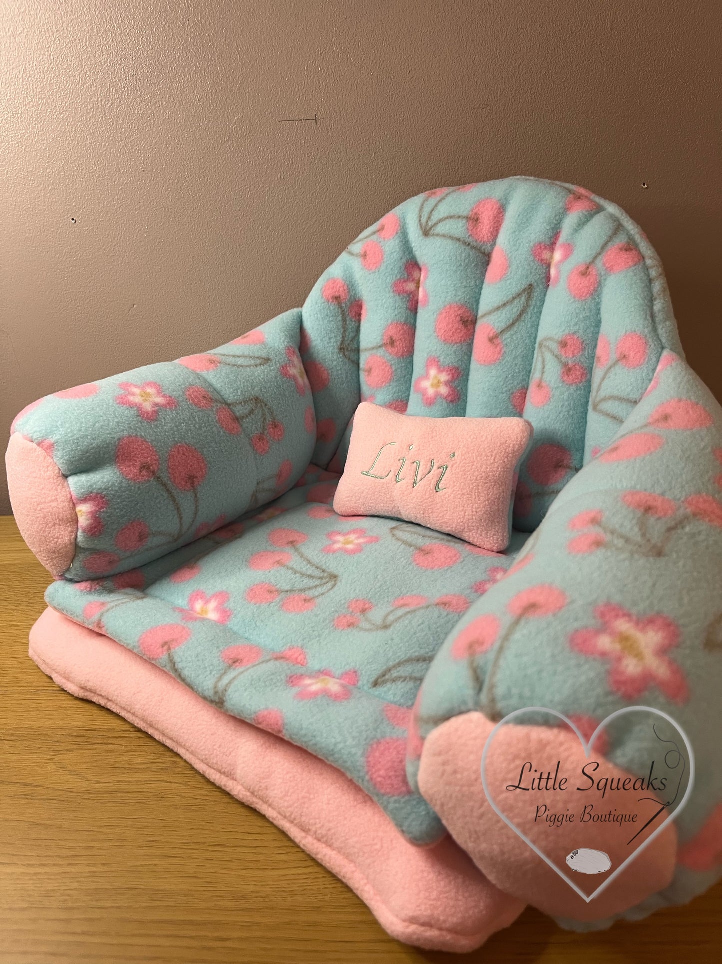 Cherry Blossom Squishy Sofa for Guinea Pigs