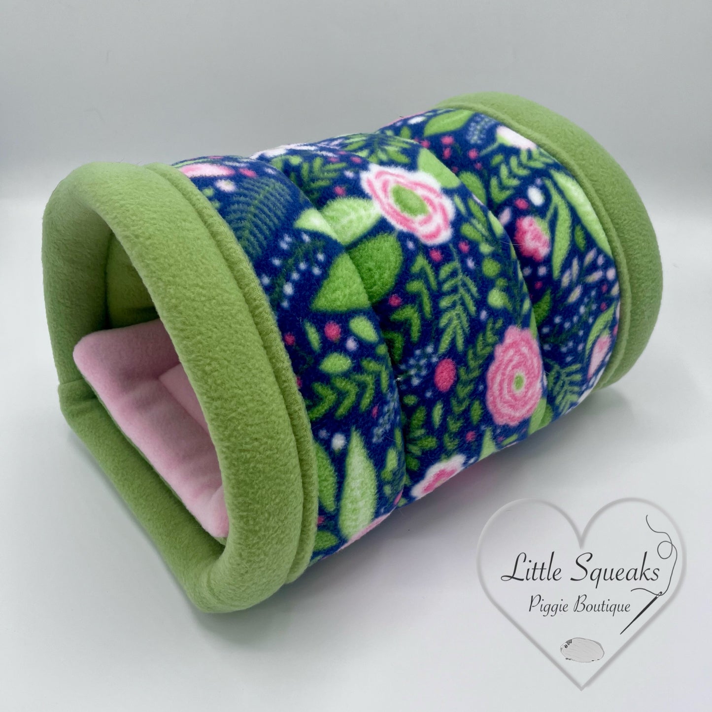 Flower Garden Cuddle Tunnel with Pee Pad - Guinea Pig Bed/Hide
