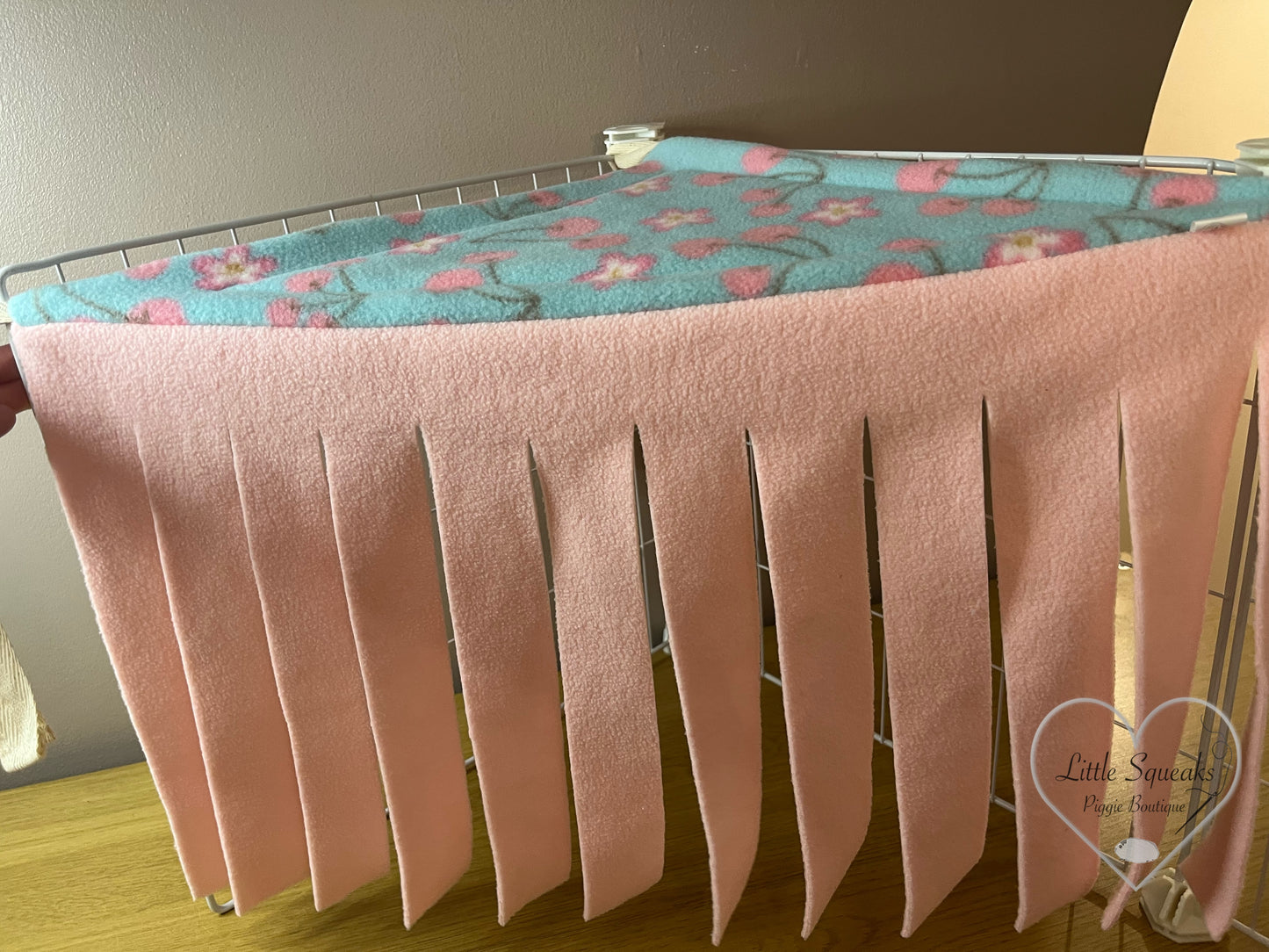Cherry Blossom Corner Forest Fleece - Guinea Pig Hide/Hideout