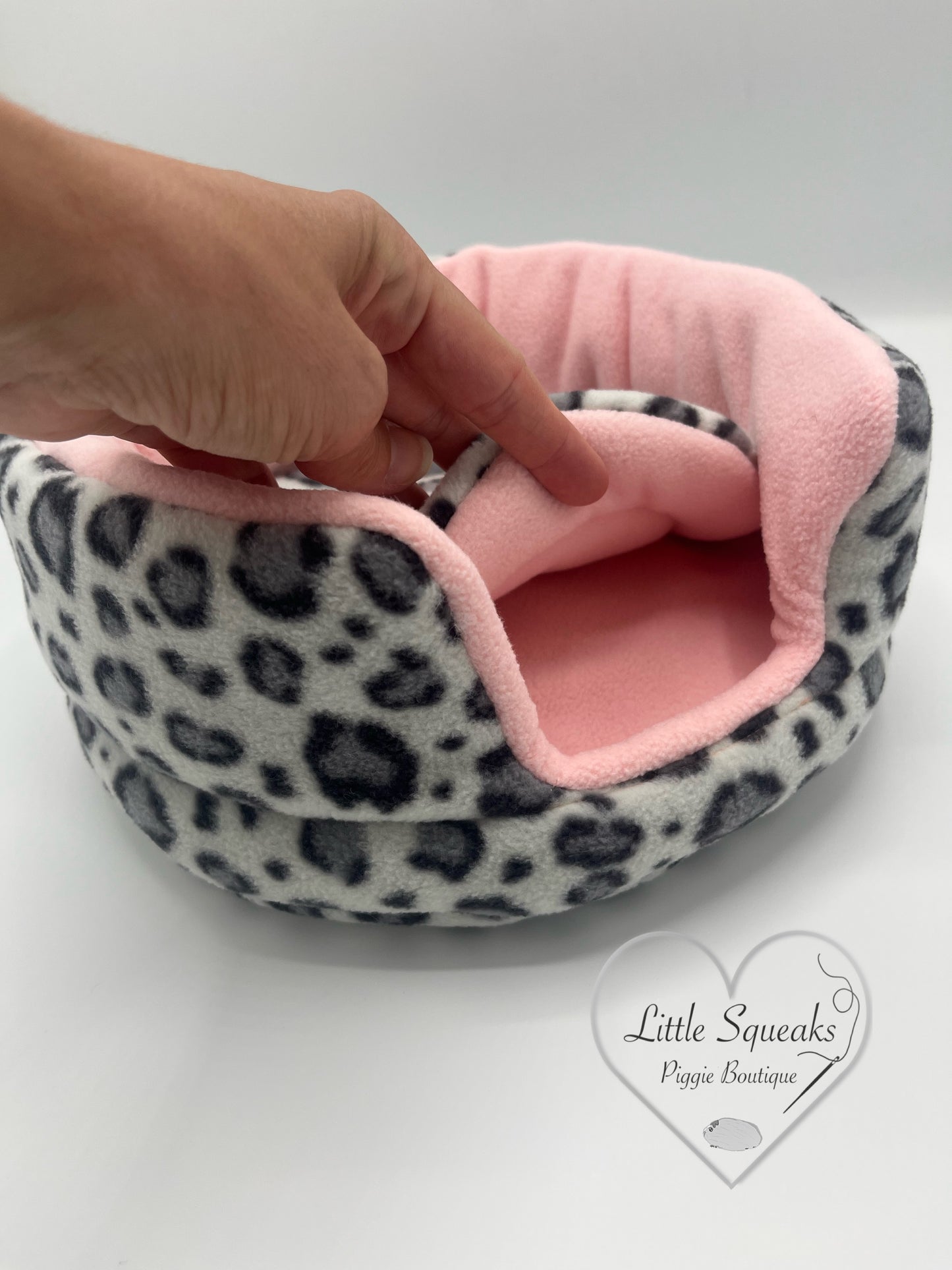 Snow Leopard Cuddle Cup - Guinea Pig Bed/Hide