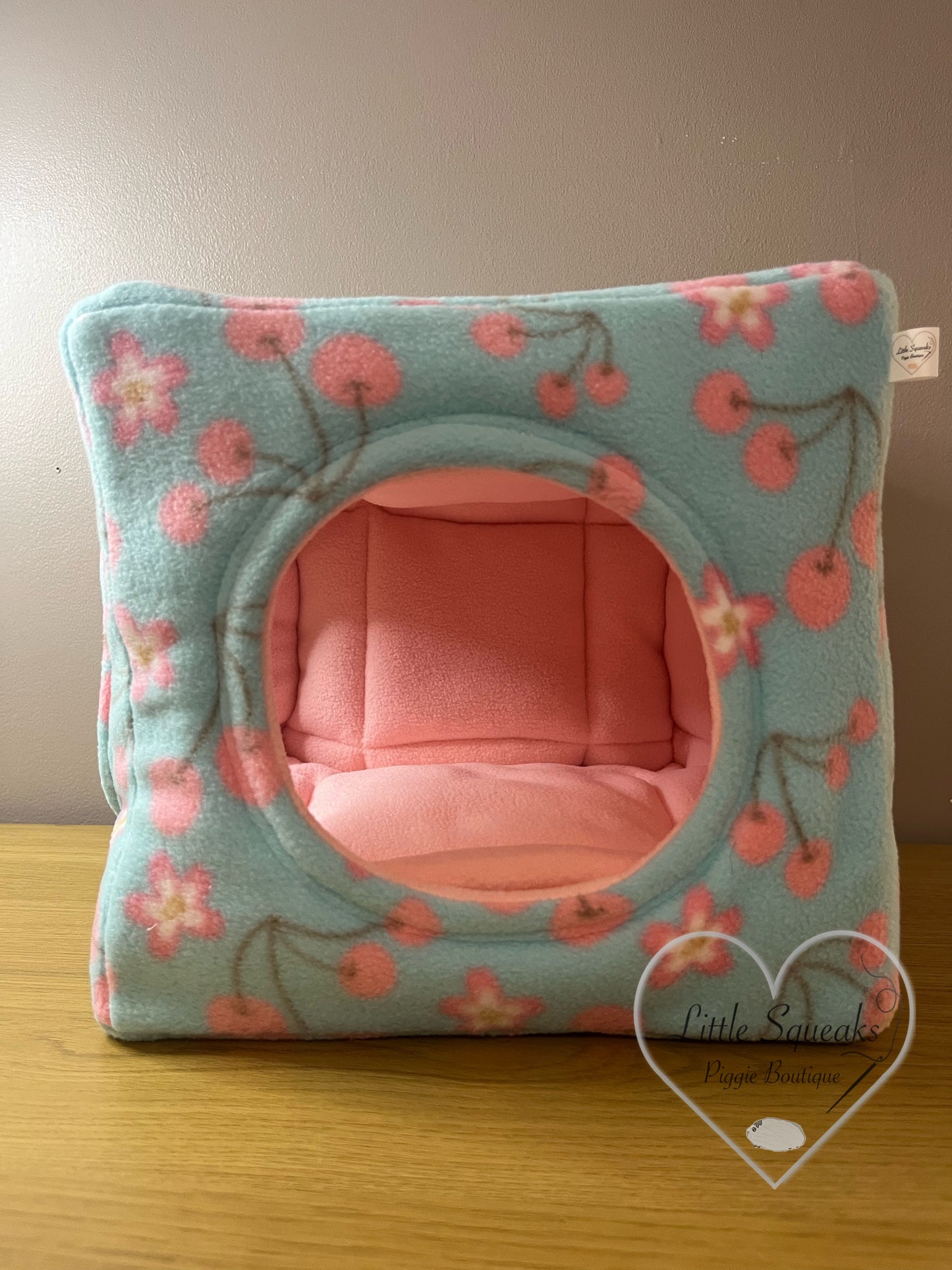 Cherry Blossom Cuddle Cube - Two Entrance Guinea Pig Bed/Hide
